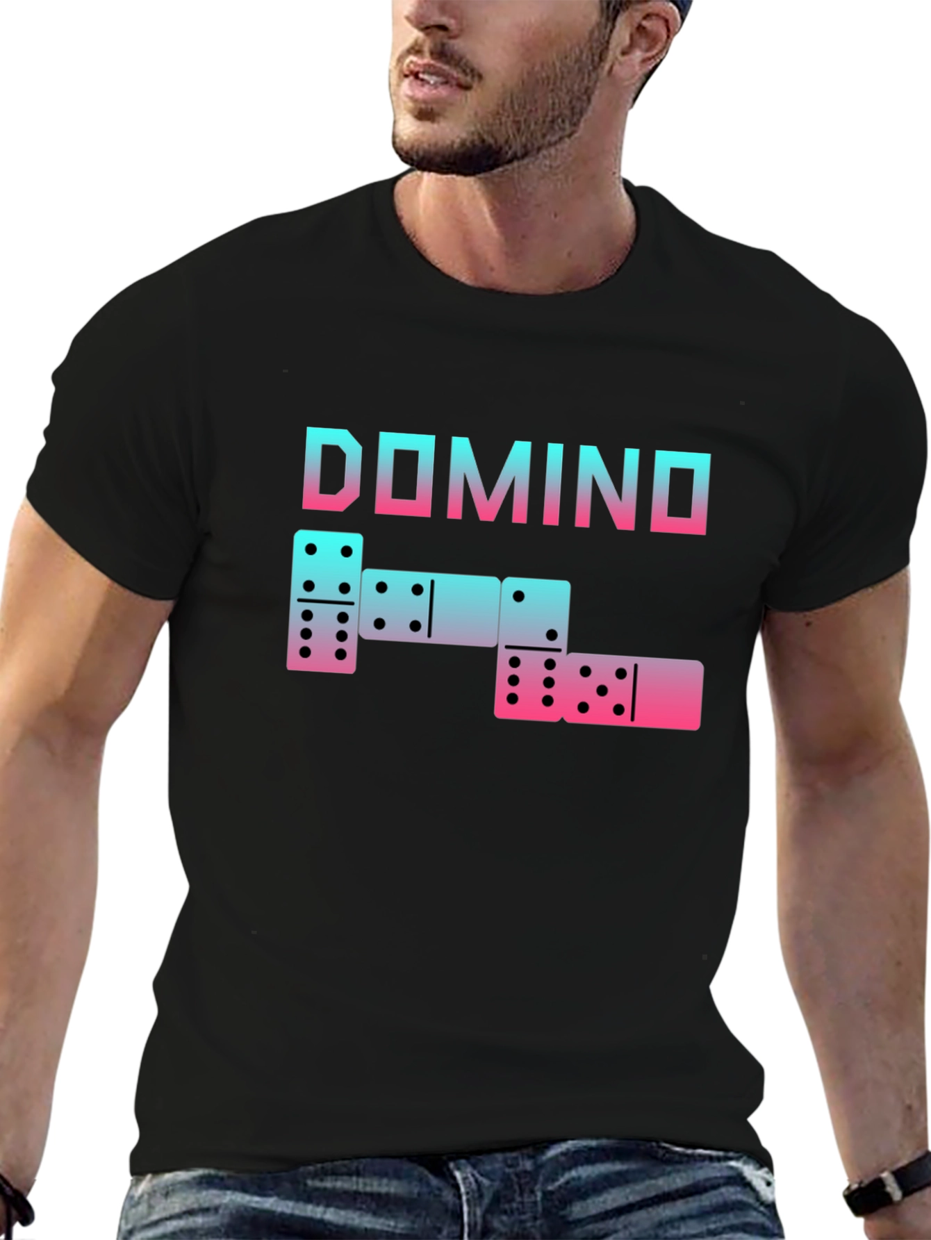 Domino Graphic Tee - Fun & Stylish Cotton T-Shirt