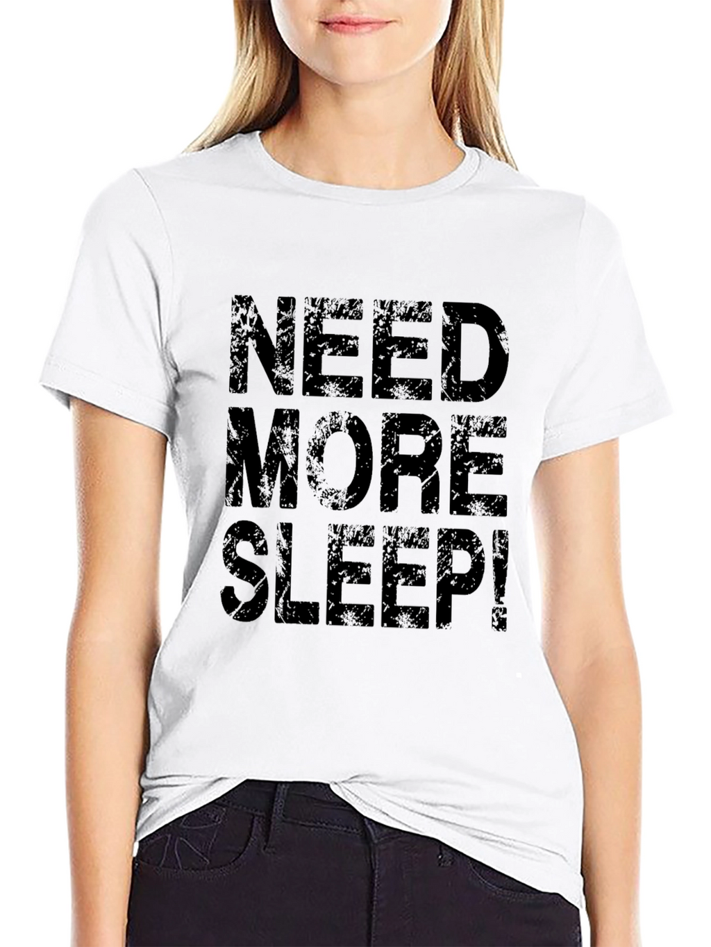 Need More Sleep Black Graphic Tee