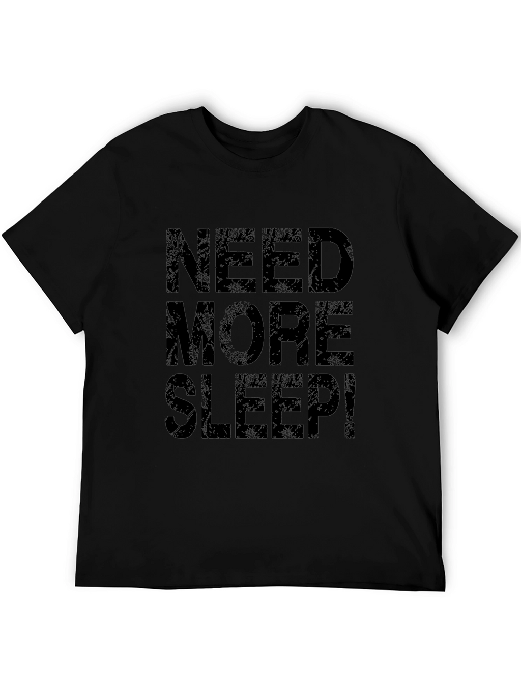 Need More Sleep Black Graphic Tee