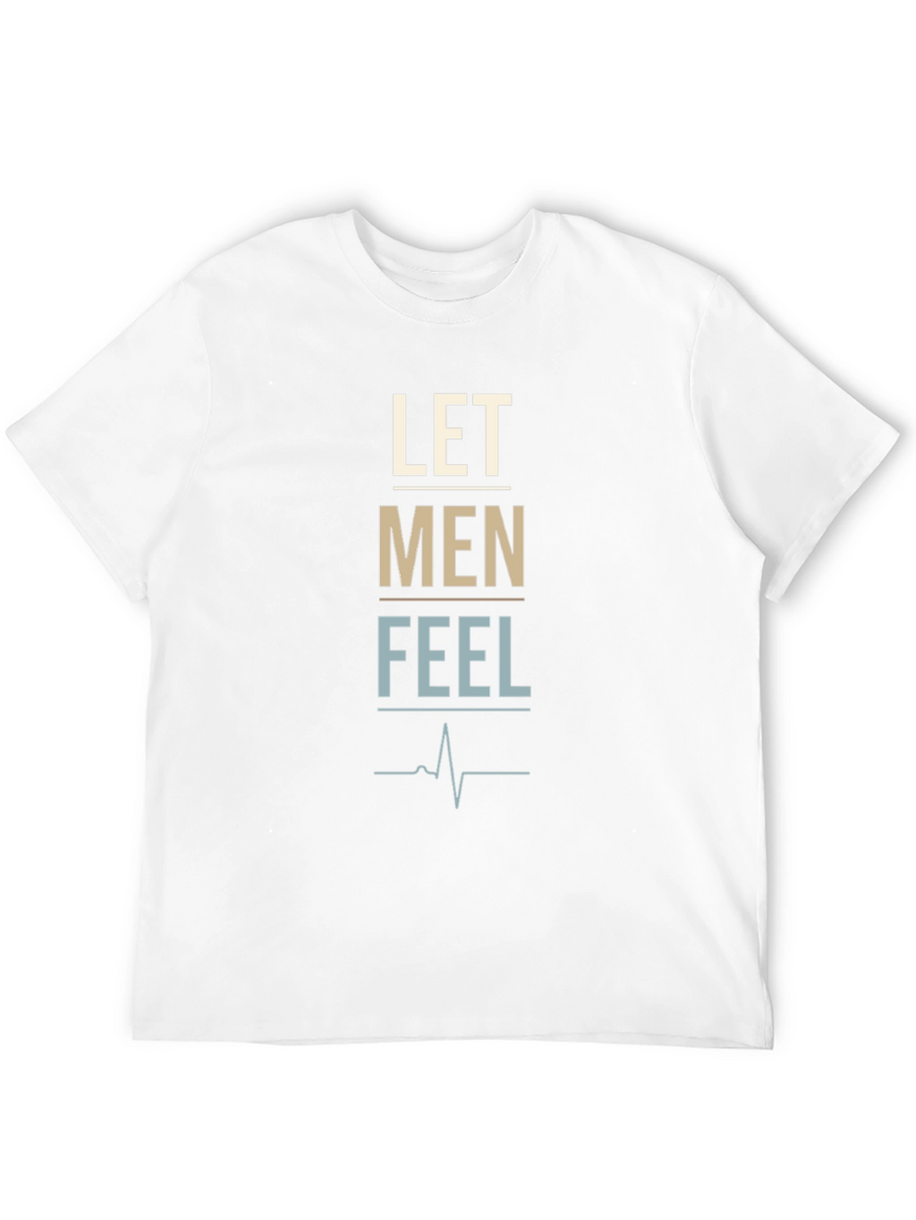 Let Men Feel Graphic Tee - Trendy Black T-Shirt