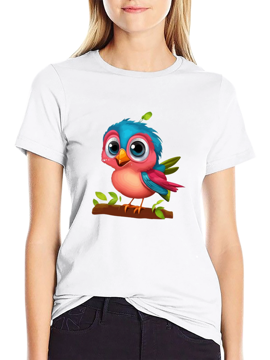 Cute Cartoon Bird T-Shirt - Unisex Graphic Tee