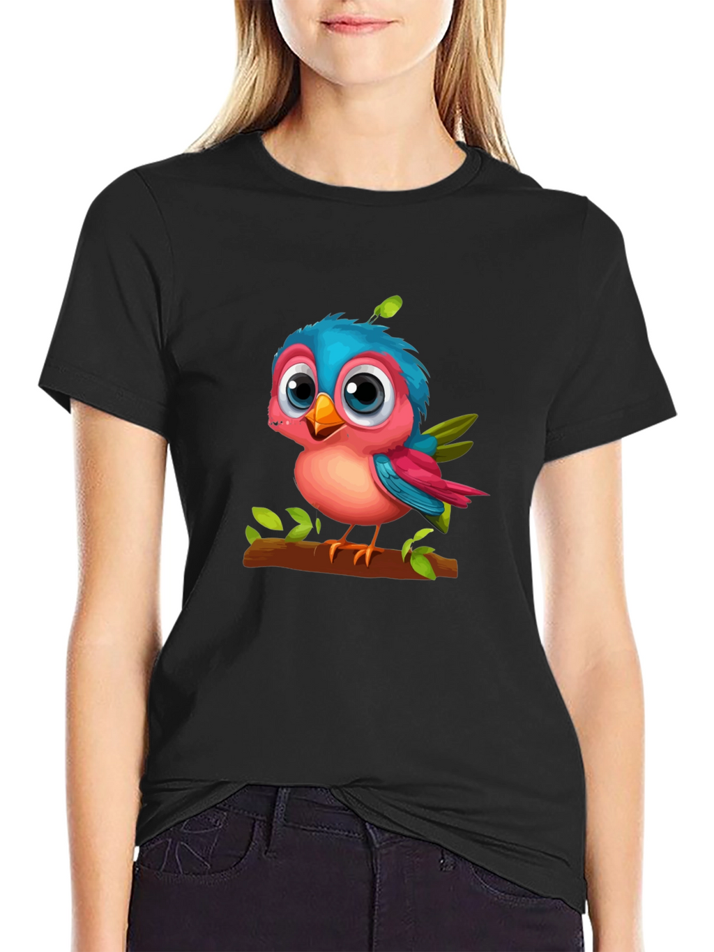Cute Cartoon Bird T-Shirt - Unisex Graphic Tee