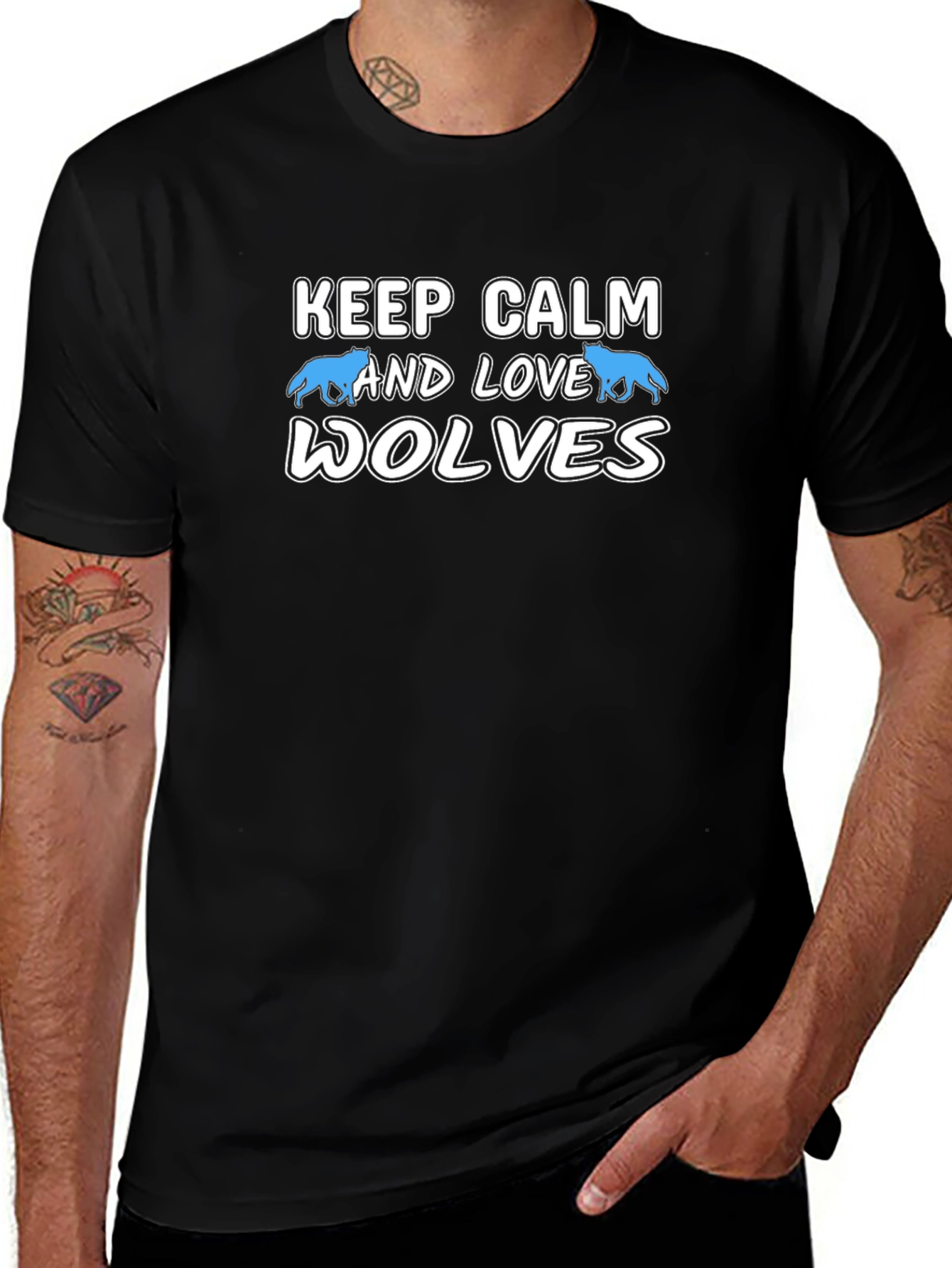 Keep Calm and Love Wolves T-Shirt
