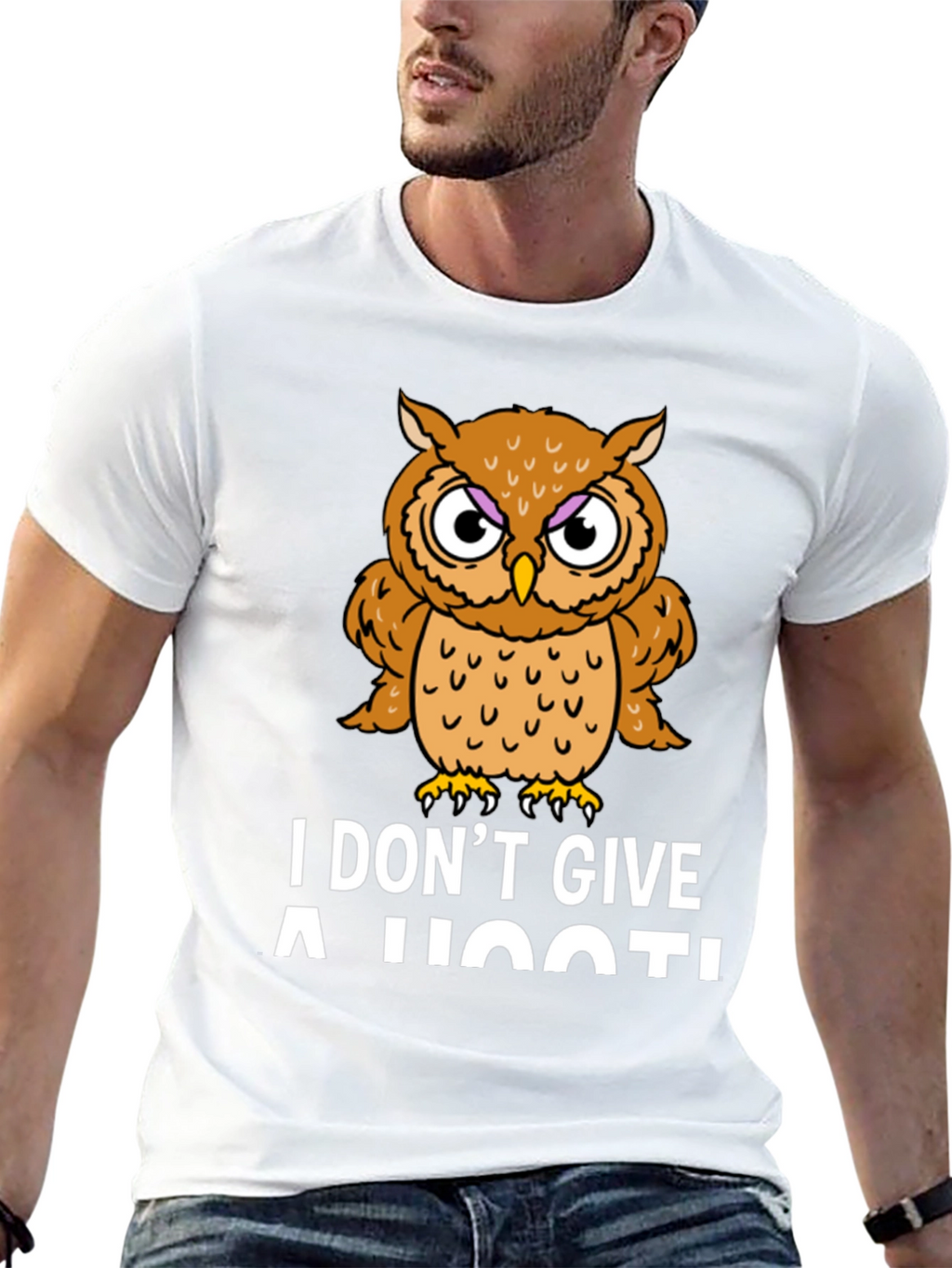 I Dont Give a Hoot! Owl Graphic Tee