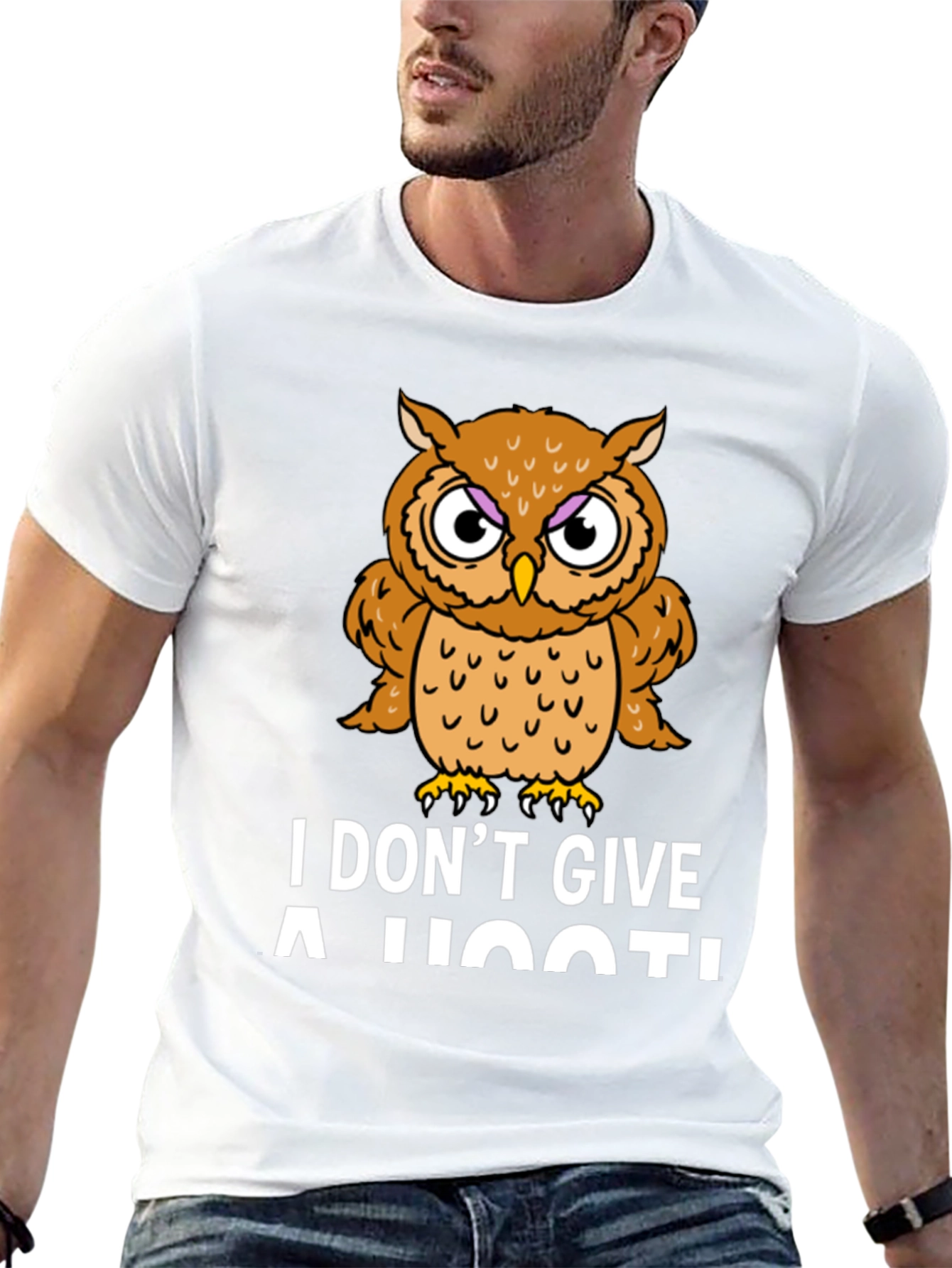 I Dont Give a Hoot! Owl Graphic Tee