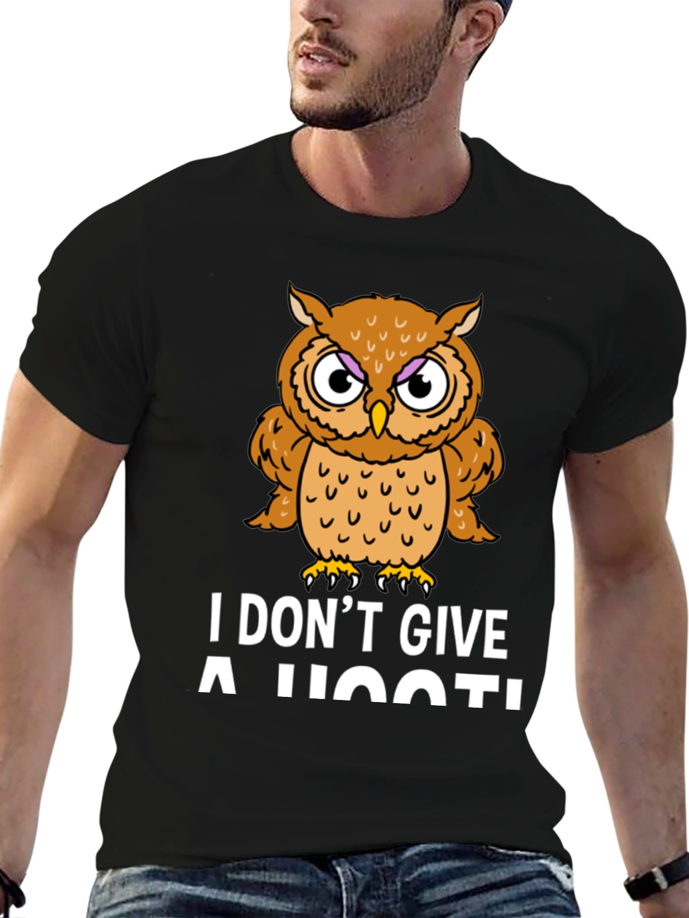 I Dont Give a Hoot! Owl Graphic Tee