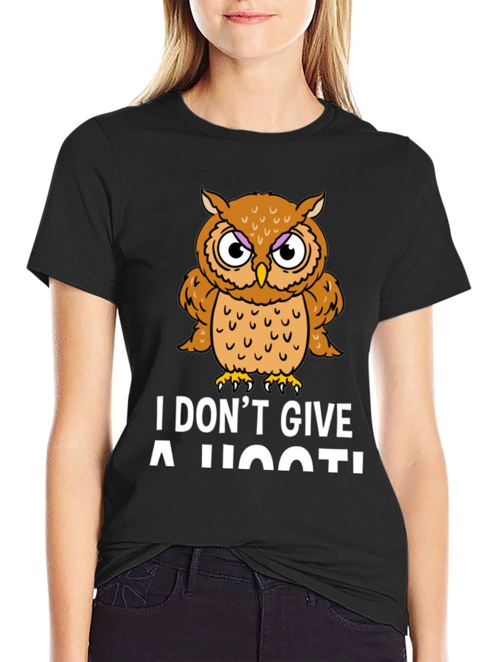 I Dont Give a Hoot! Owl Graphic Tee