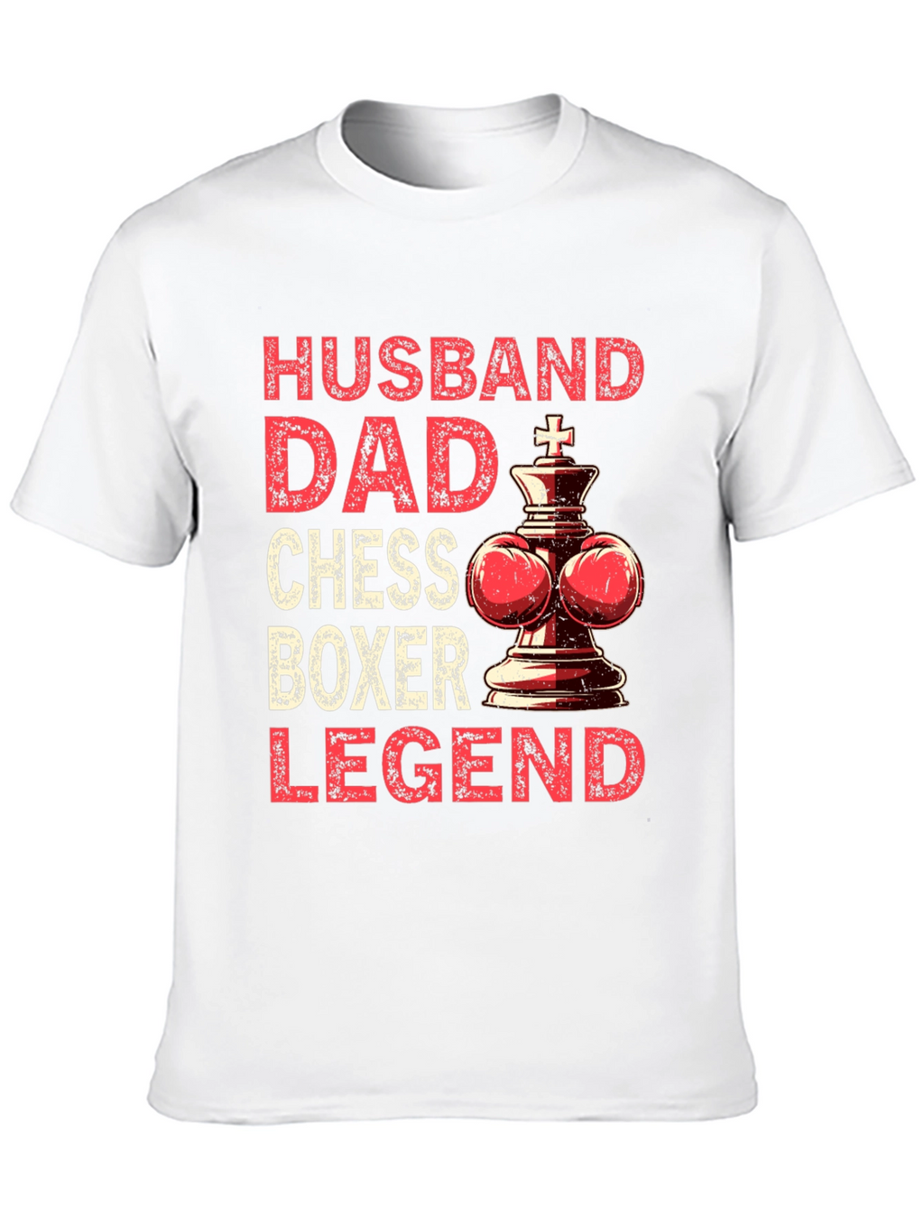 Husband Dad Chess Boxer Legend T-Shirt