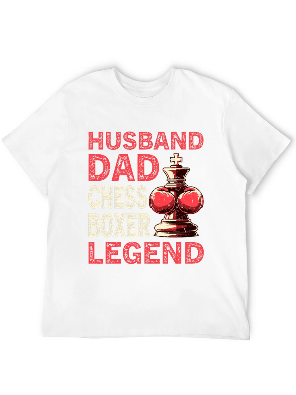 Husband Dad Chess Boxer Legend T-Shirt