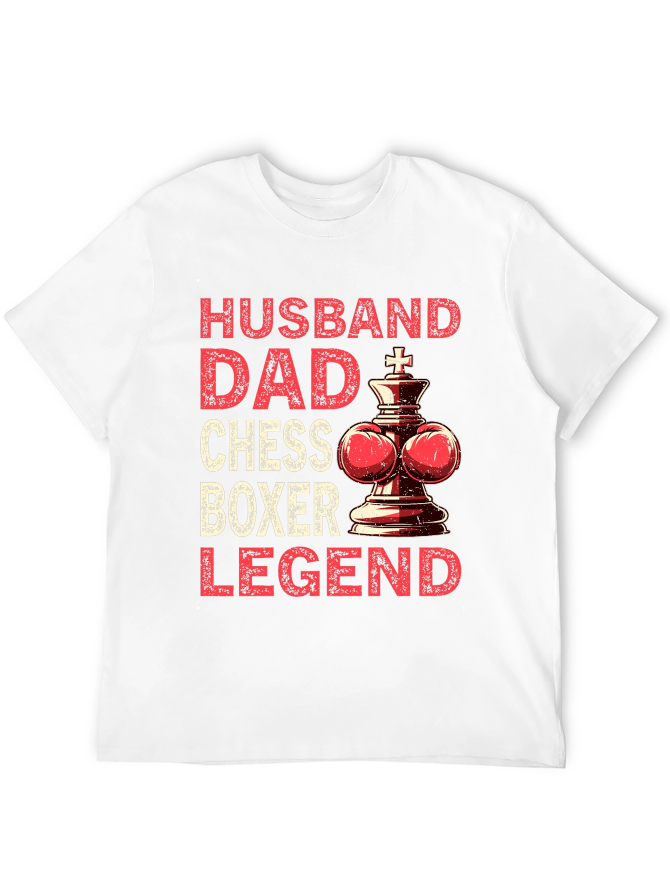 Husband Dad Chess Boxer Legend T-Shirt
