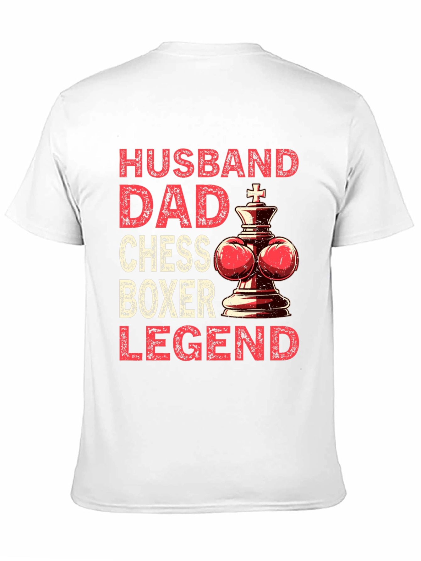 Husband Dad Chess Boxer Legend T-Shirt