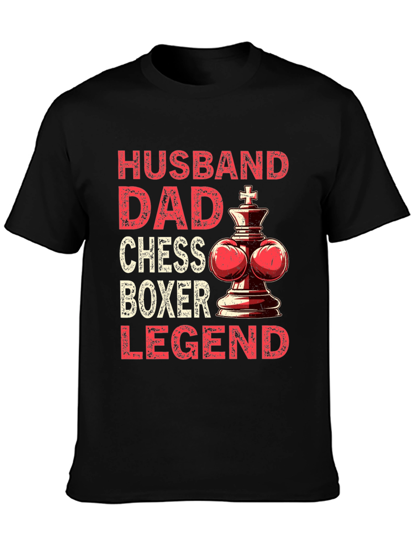 Husband Dad Chess Boxer Legend T-Shirt