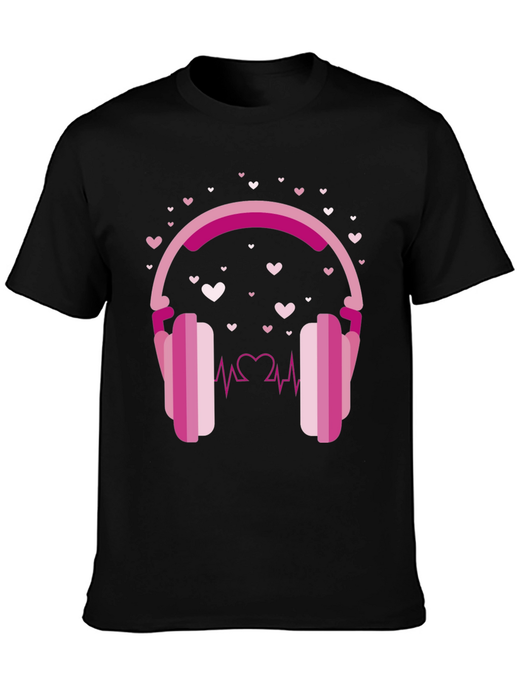 Heartbeat Headphones Graphic Tee