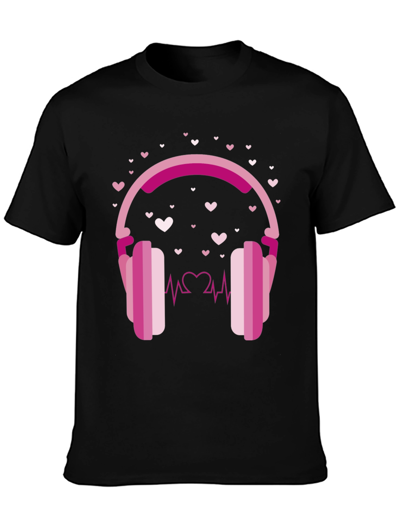 Heartbeat Headphones Graphic Tee