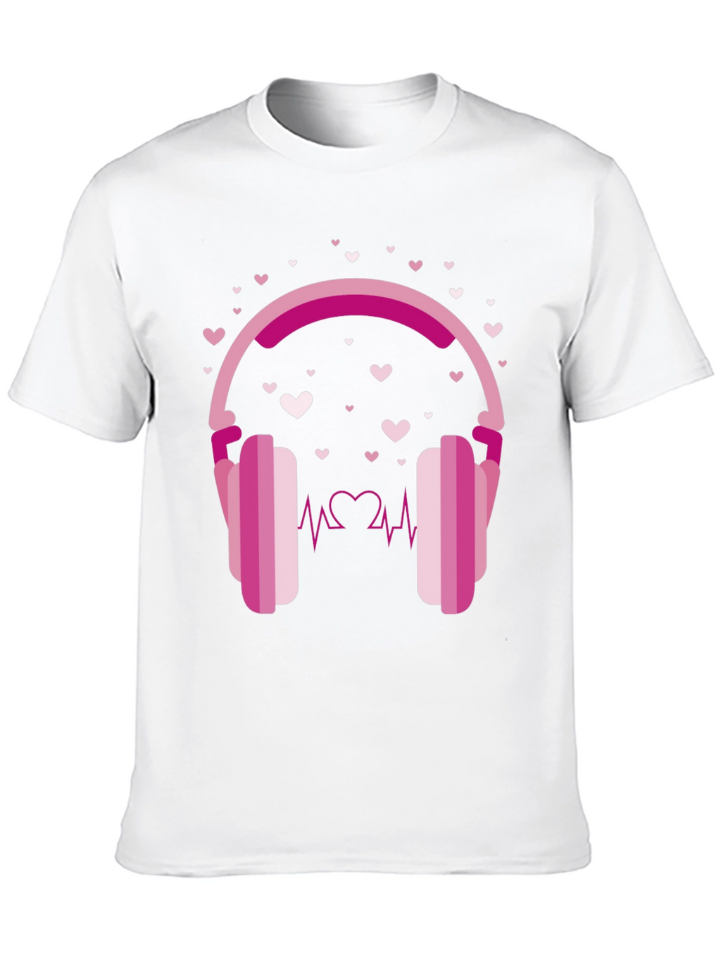 Heartbeat Headphones Graphic Tee