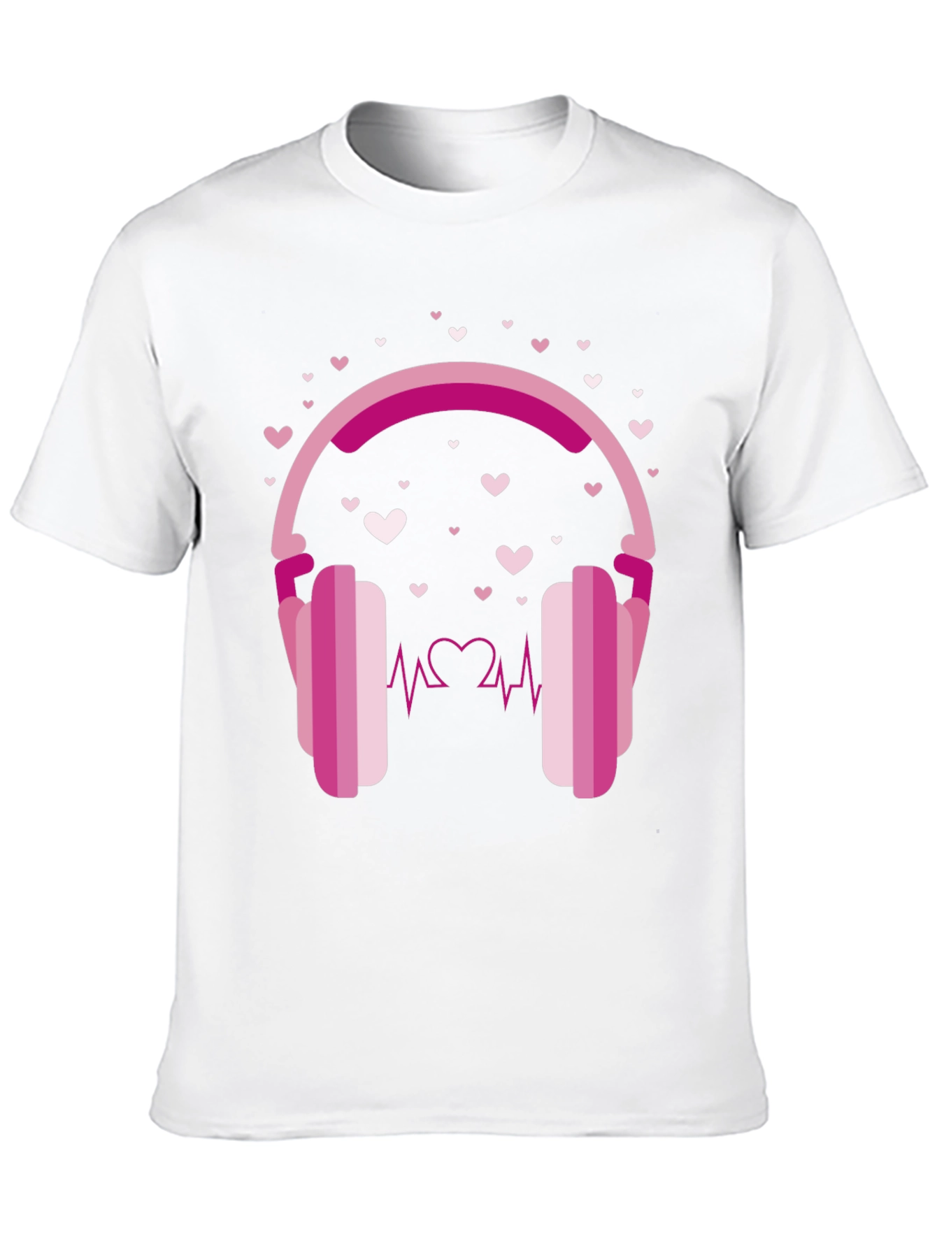 Heartbeat Headphones Graphic Tee