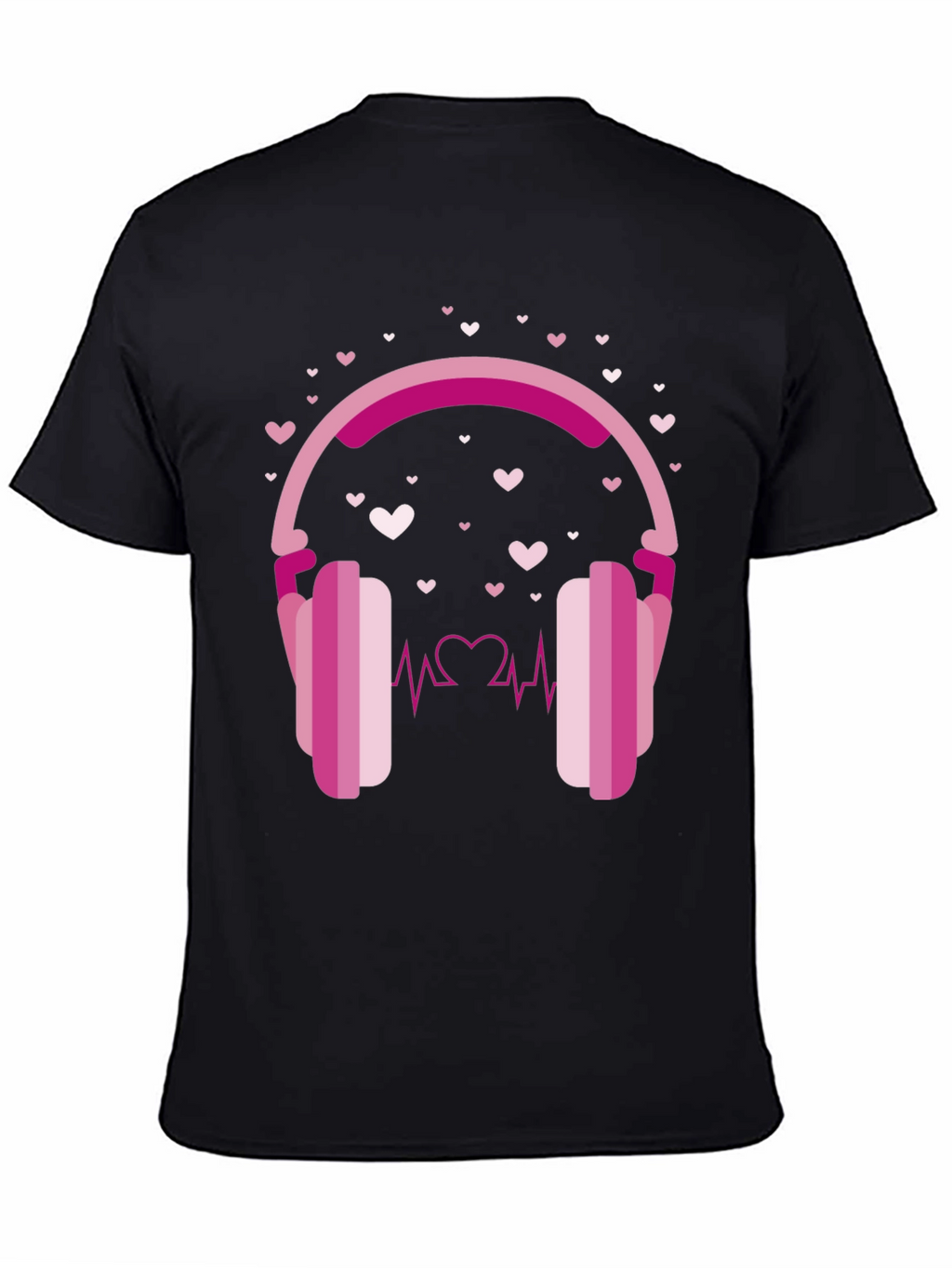 Heartbeat Headphones Graphic Tee