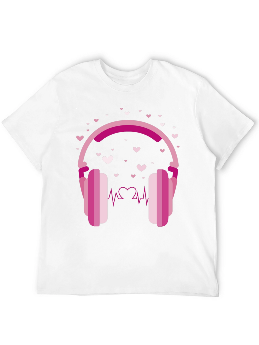 Heartbeat Headphones Graphic Tee