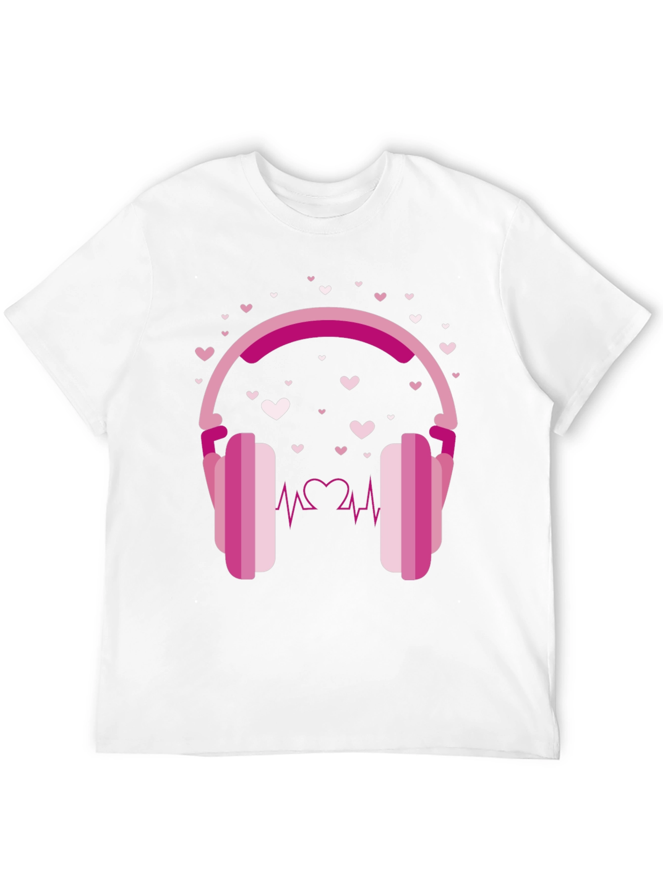 Heartbeat Headphones Graphic Tee