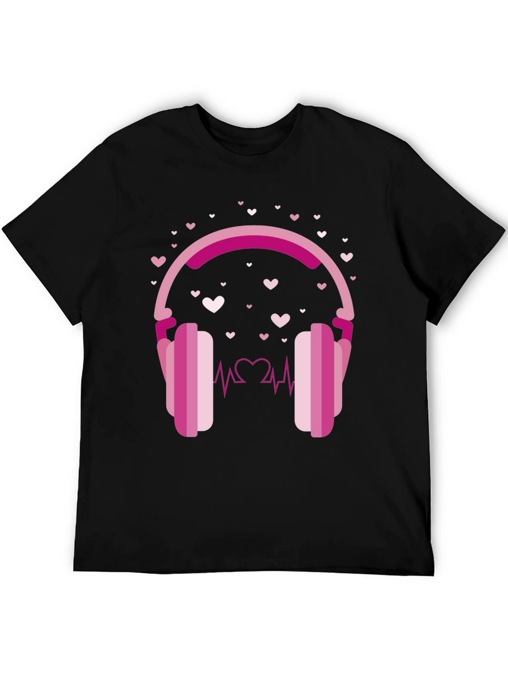Heartbeat Headphones Graphic Tee