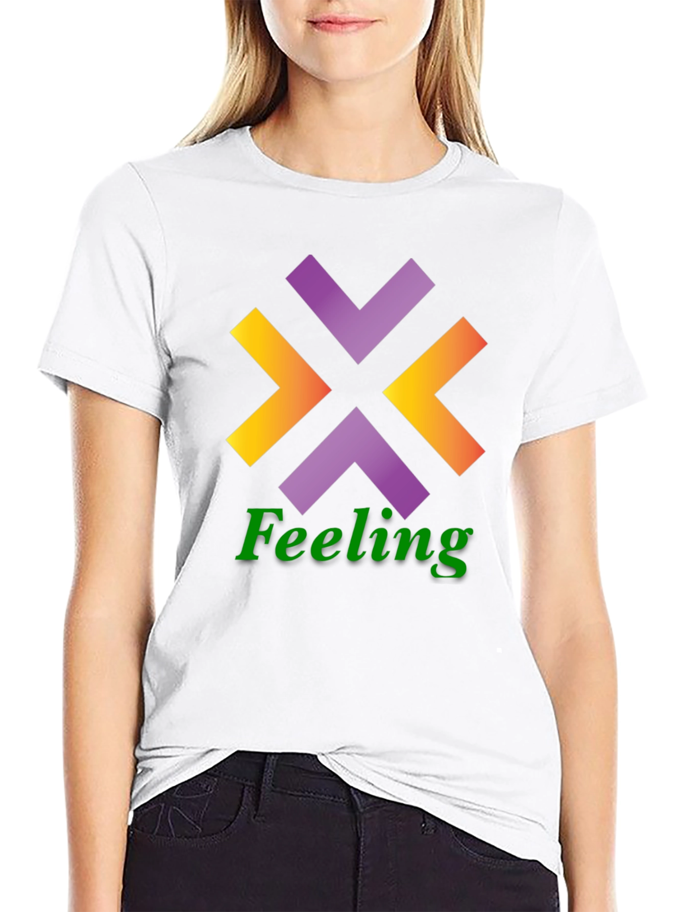 Abstract Symbol Mens Black T-Shirt