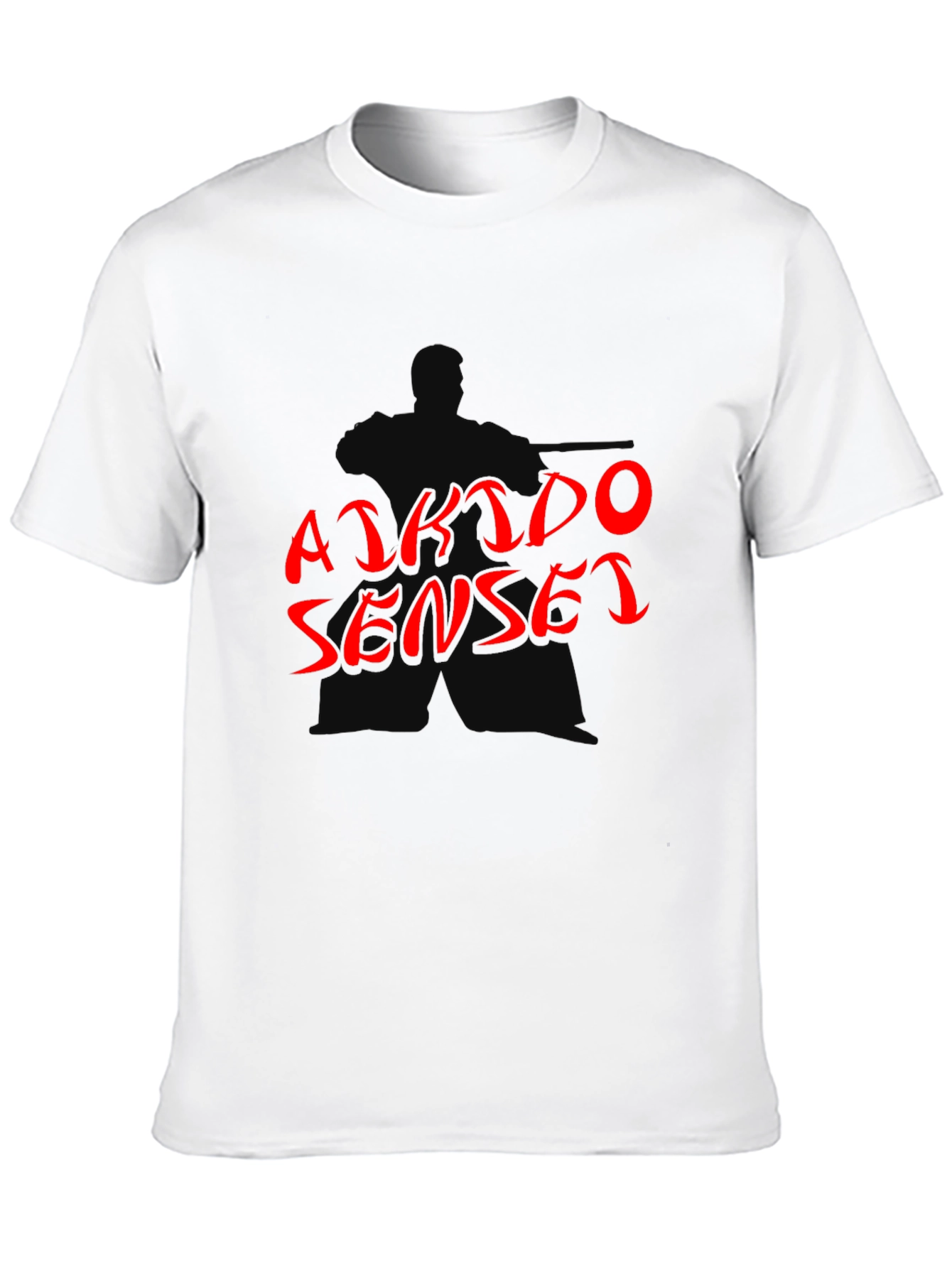 Aikido Sensei Graphic T-Shirt - Martial Arts Black Tee