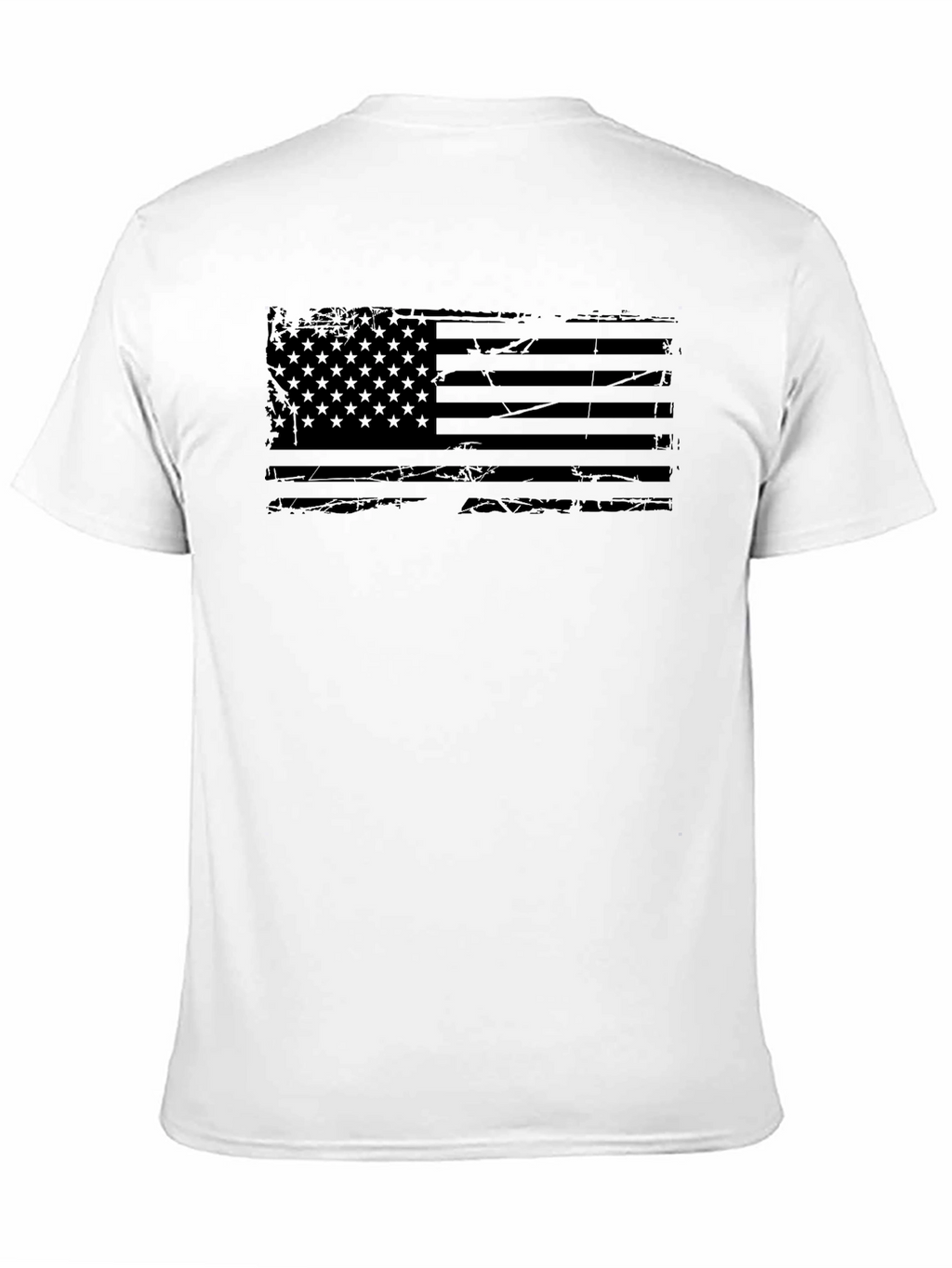 Distressed American Flag Graphic T-Shirt