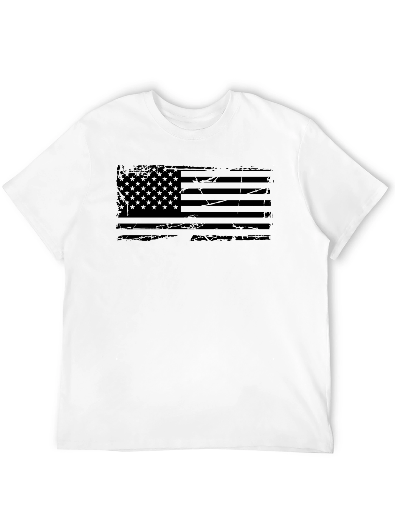 Distressed American Flag Graphic T-Shirt