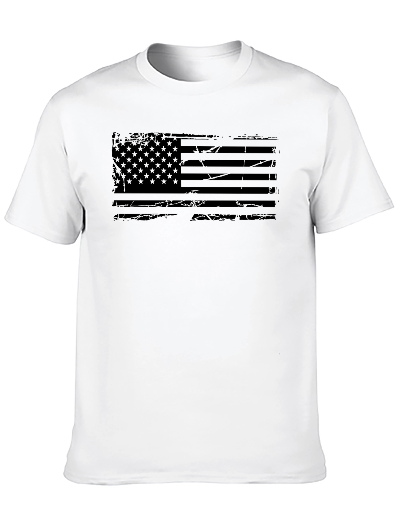 Distressed American Flag Graphic T-Shirt