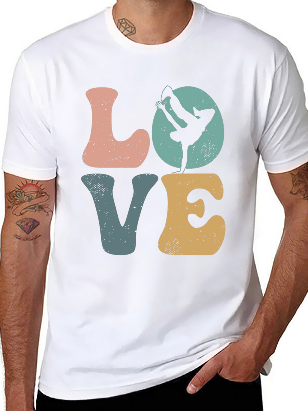 LOVE Breakdance Retro T-Shirt