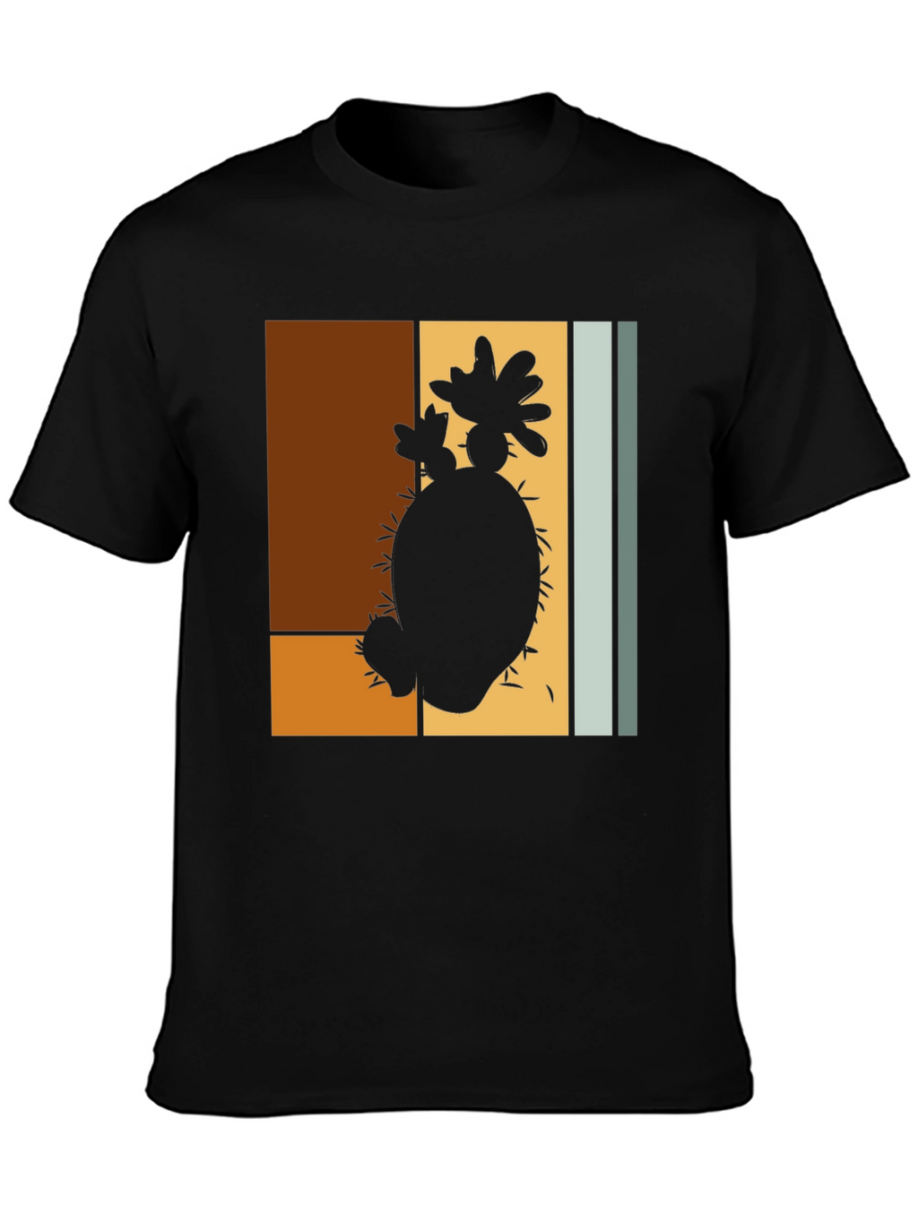 Retro Cactus Silhouette Graphic Tee