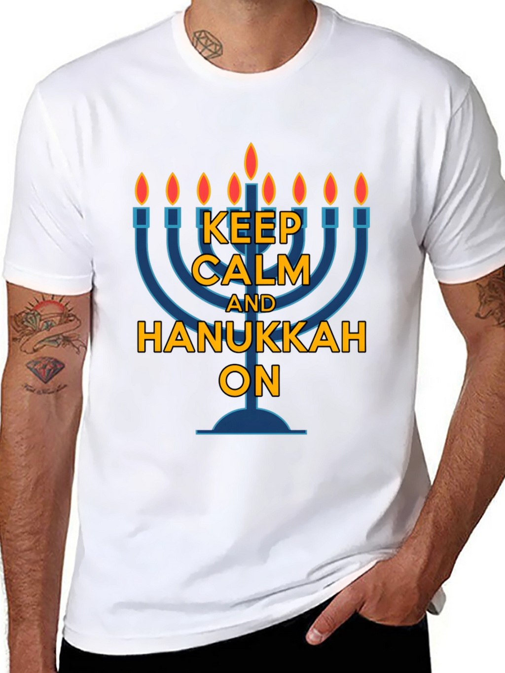 Keep Calm Hanukkah On T-Shirt
