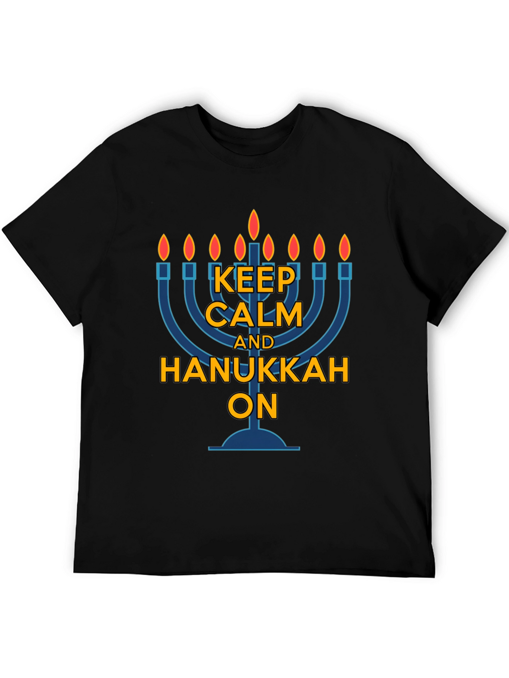 Keep Calm Hanukkah On T-Shirt