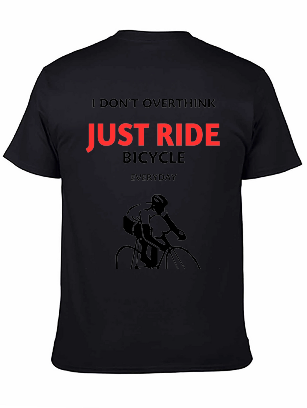 Just Ride Bicycle Graphic Tee - Everyday Cycling Shirt