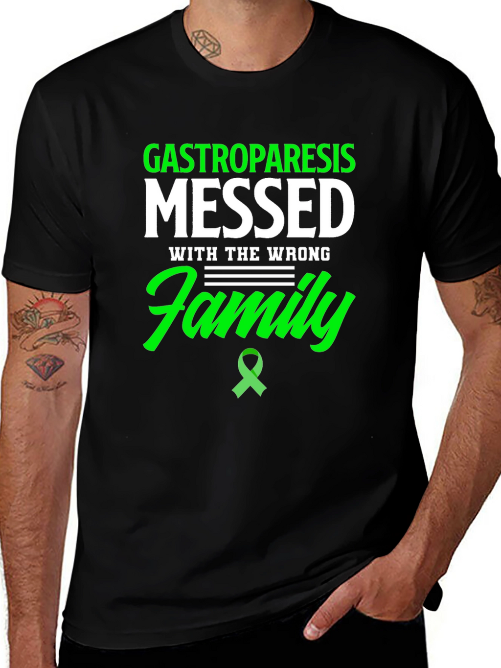 Gastroparesis Awareness T-Shirt - Wrong Family Tee