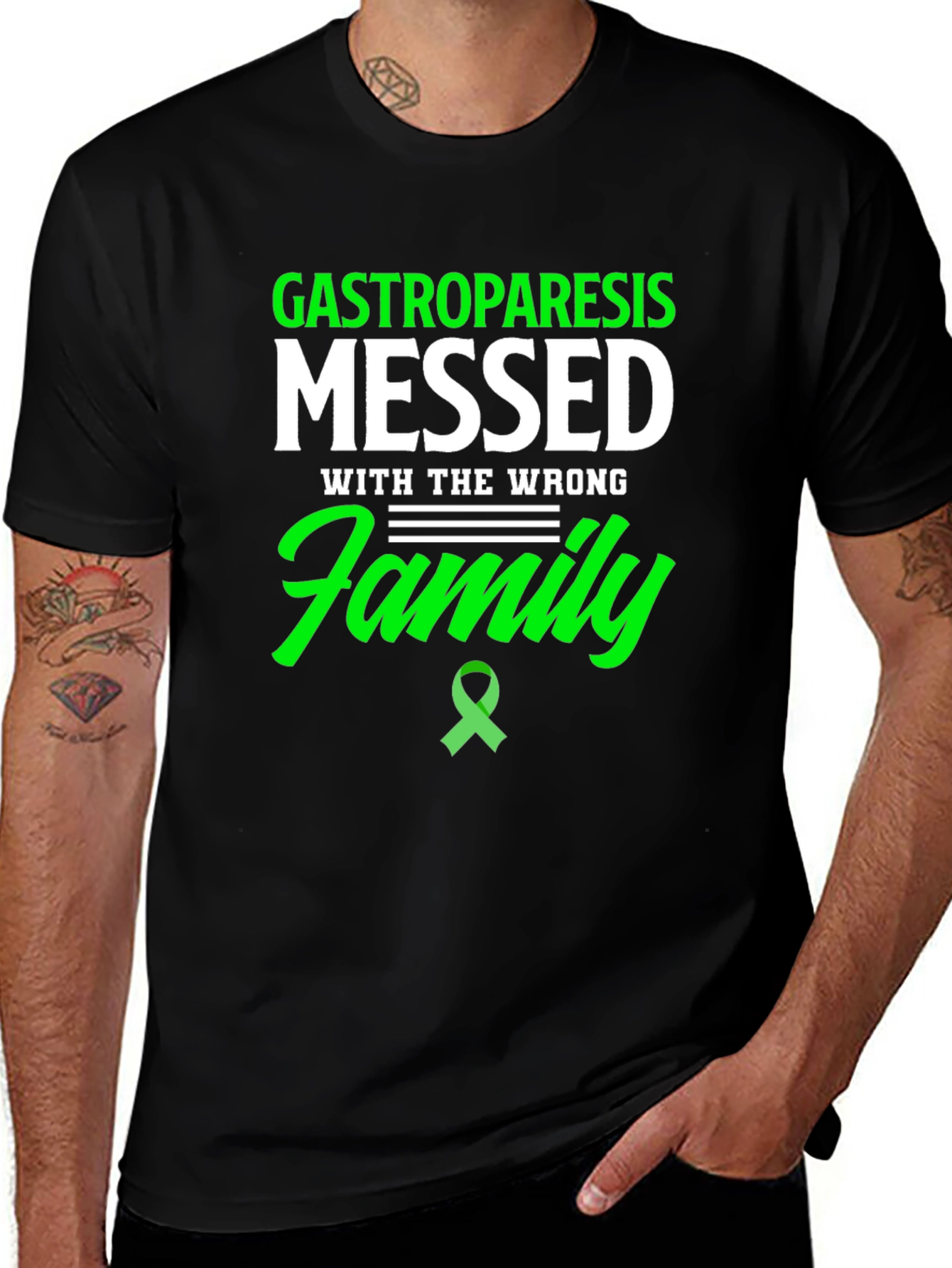 Gastroparesis Awareness T-Shirt - Wrong Family Tee