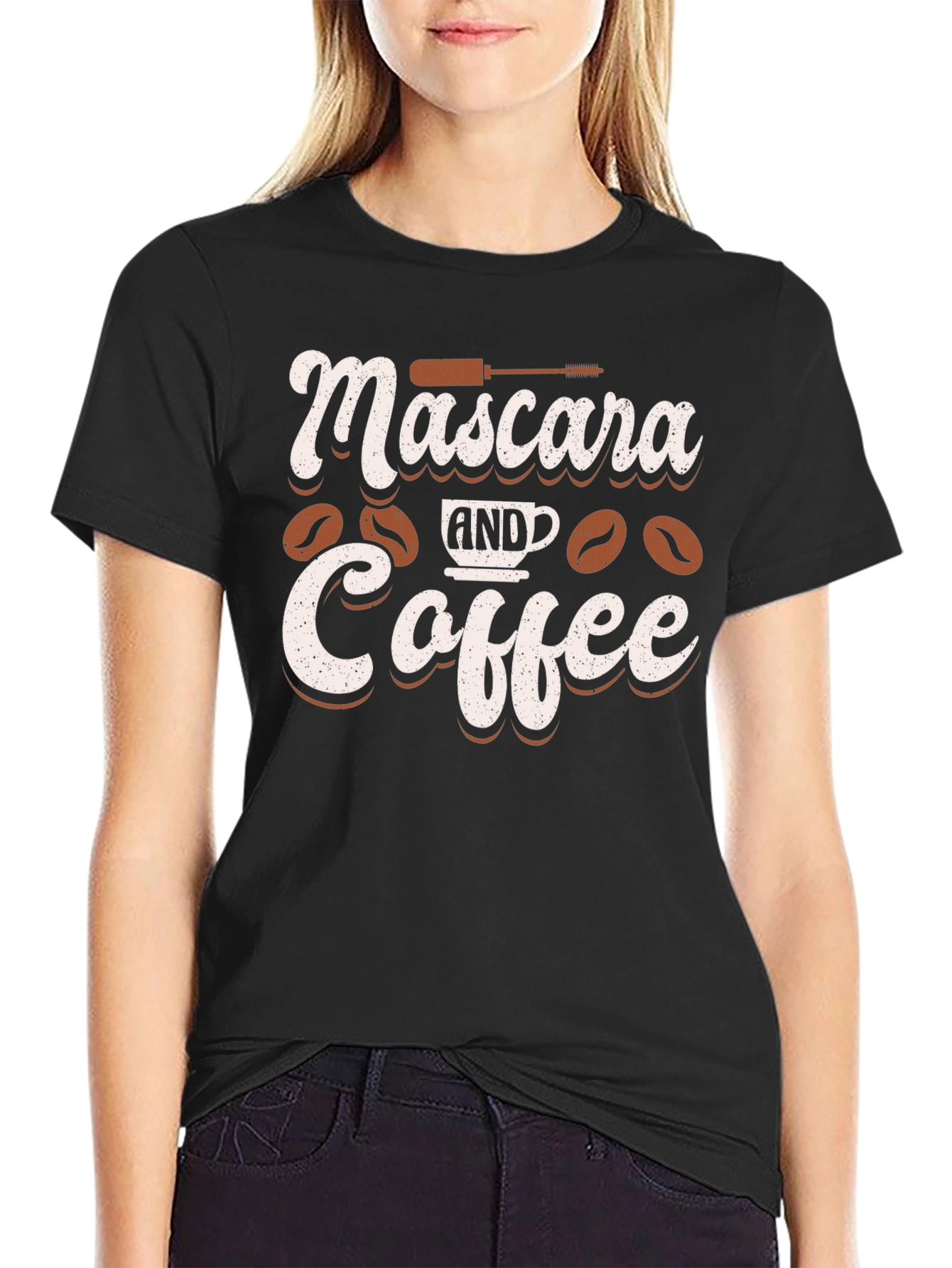 Mascara and Coffee Graphic Tee