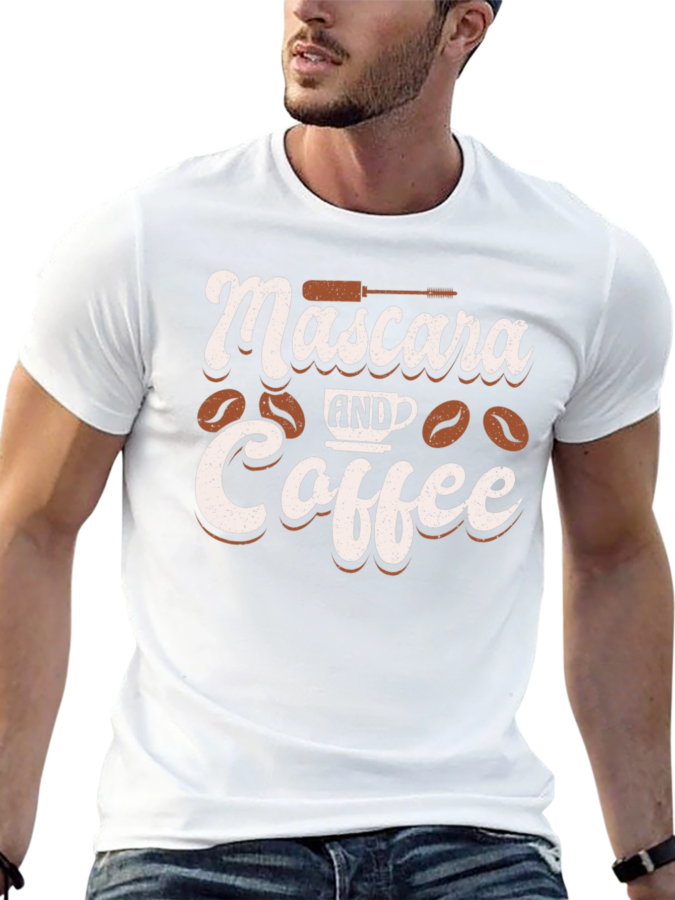 Mascara and Coffee Graphic Tee