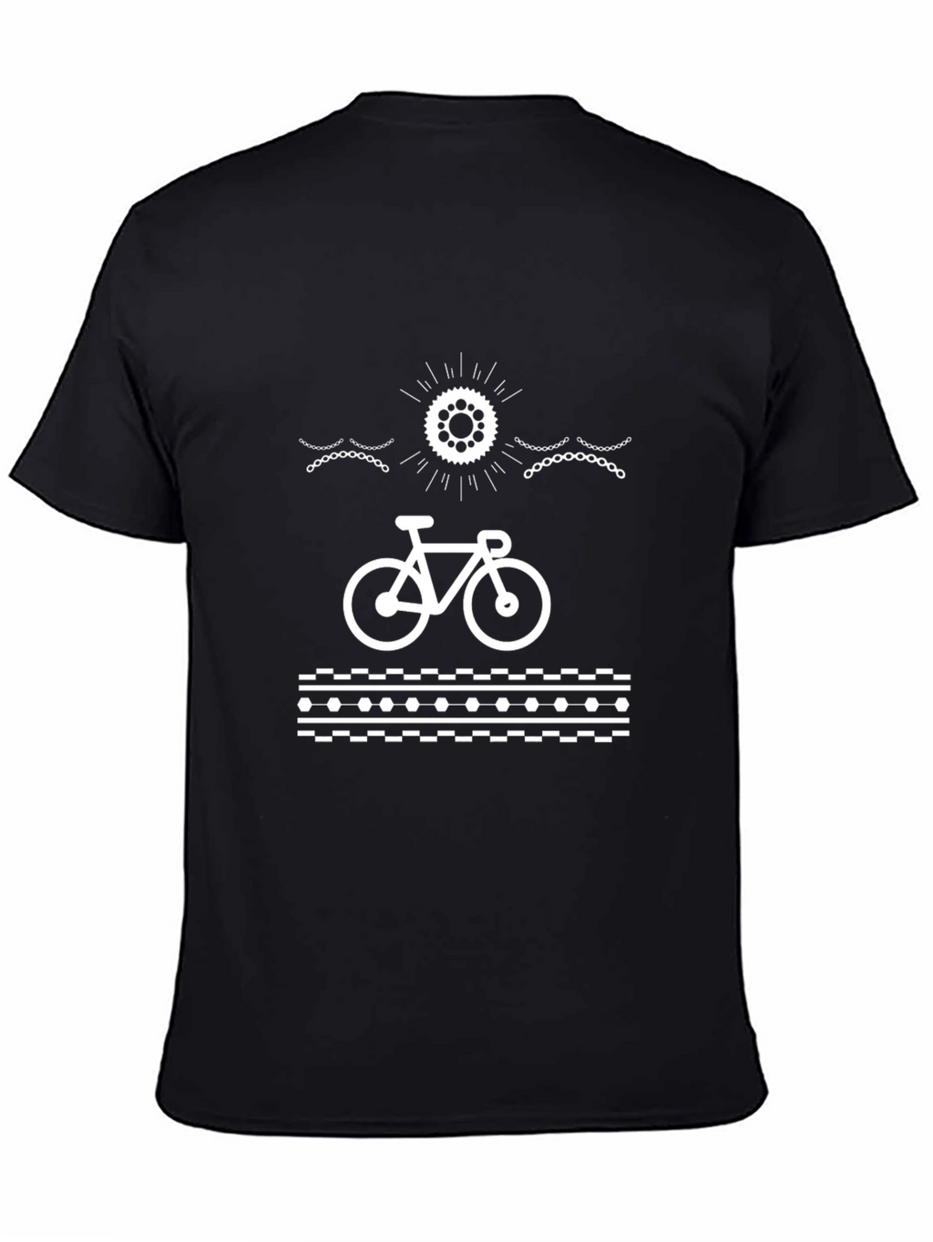 Cycling Enthusiast Black Graphic Tee