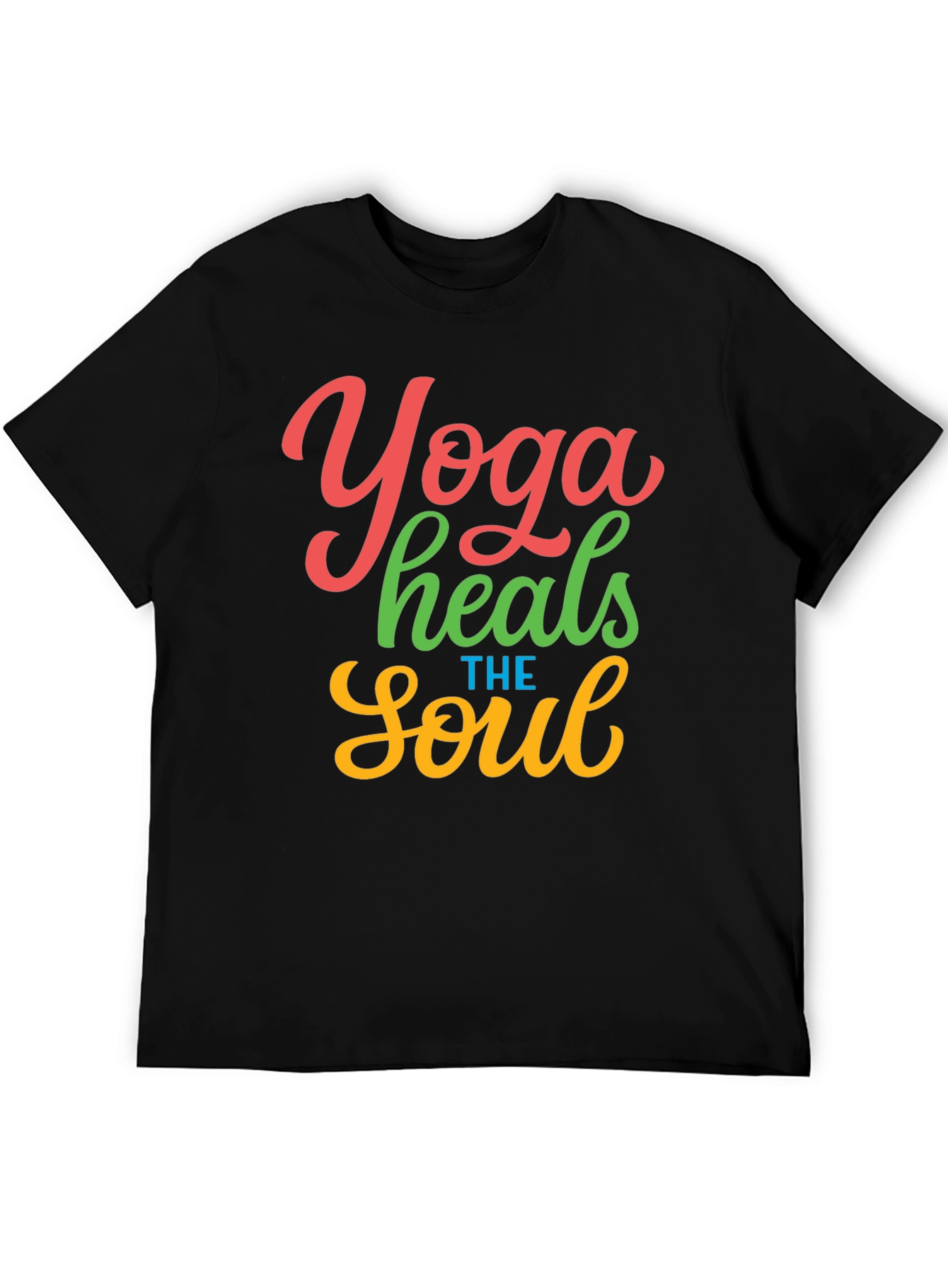 Yoga Heals the Soul Graphic T-Shirt