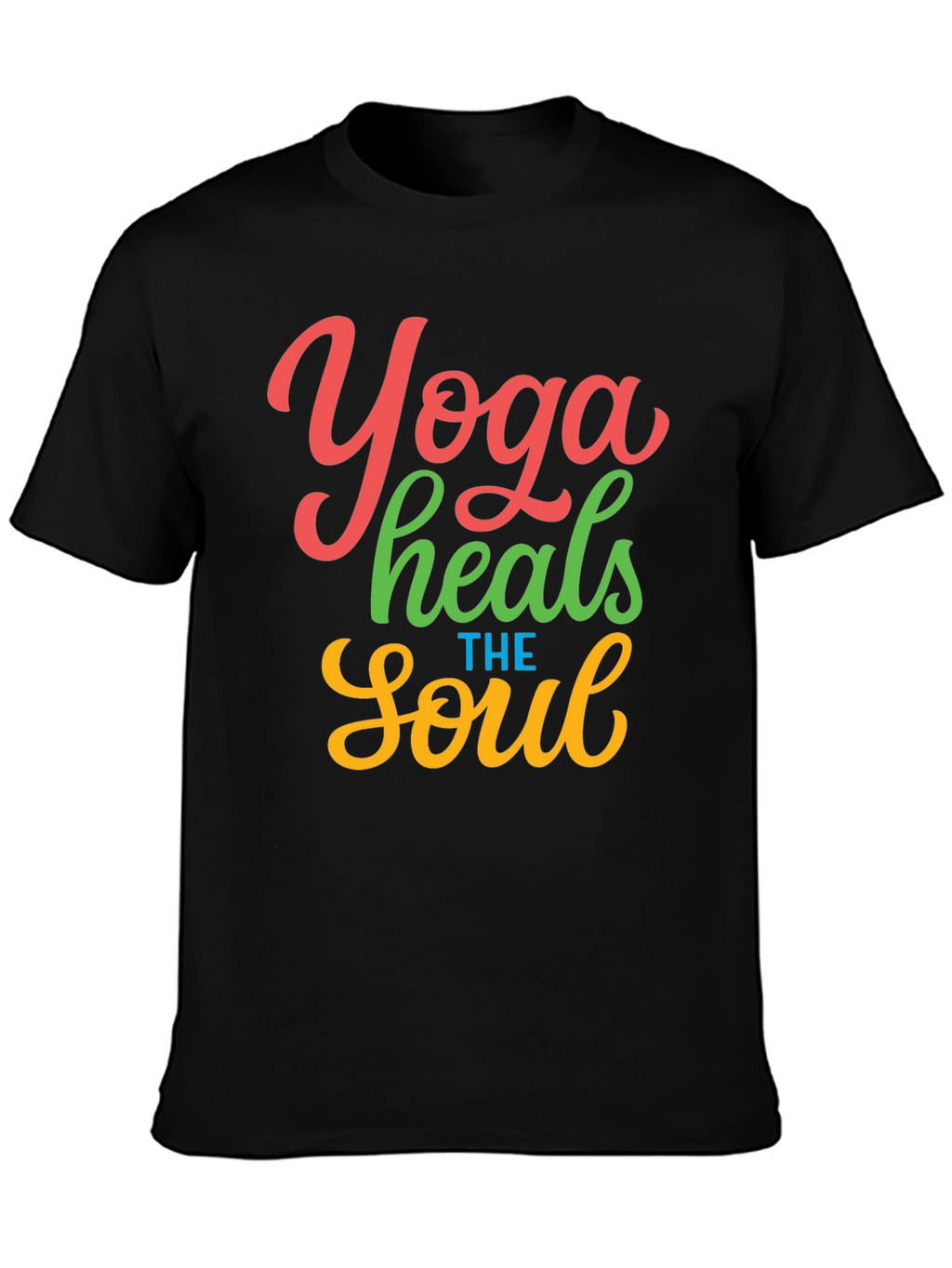 Yoga Heals the Soul Graphic T-Shirt