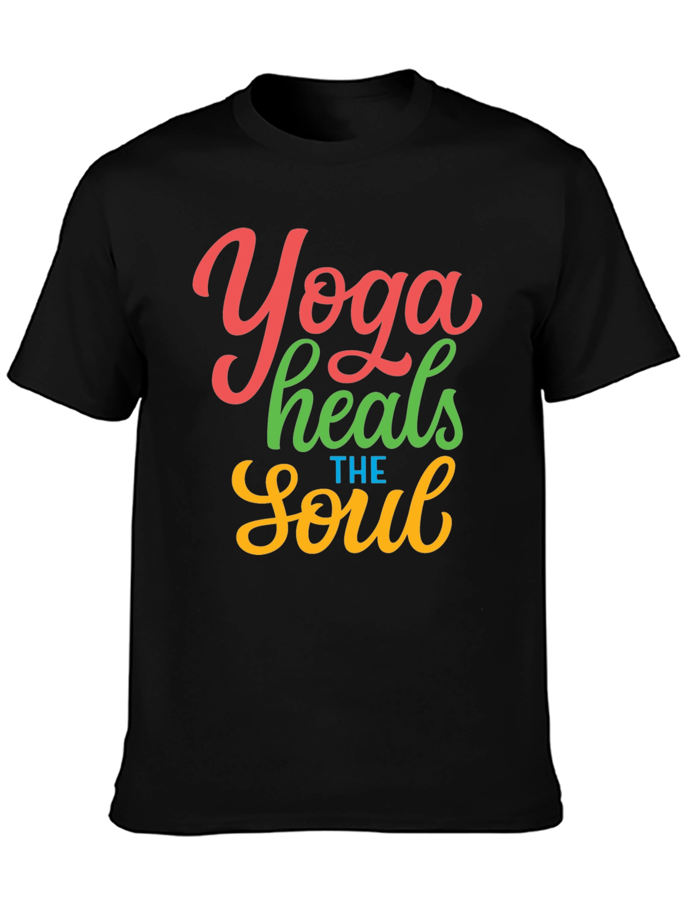Yoga Heals the Soul Graphic T-Shirt