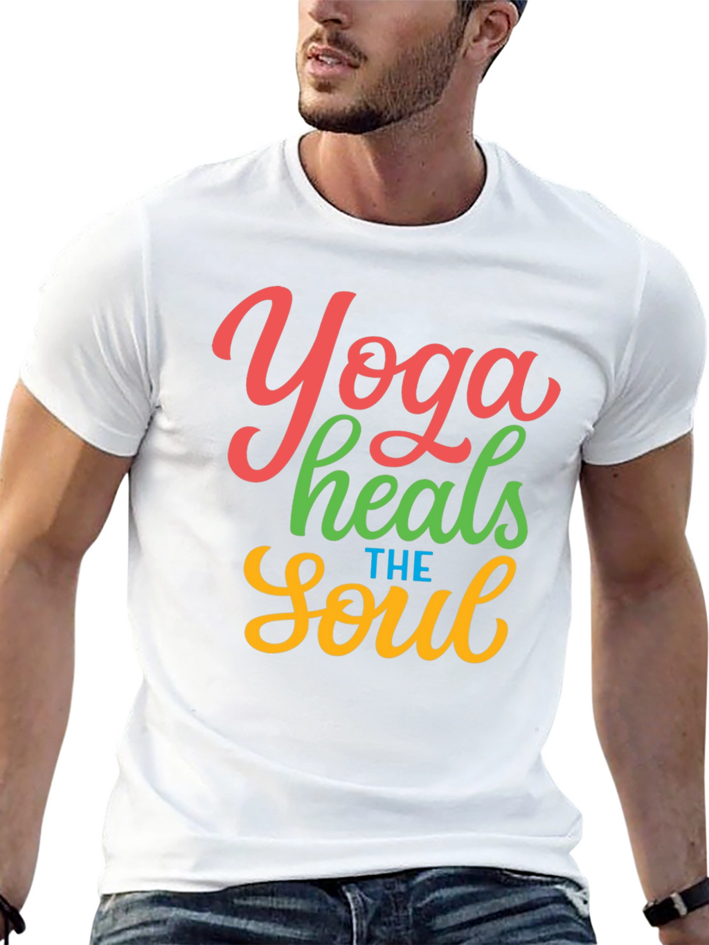 Yoga Heals the Soul Graphic T-Shirt