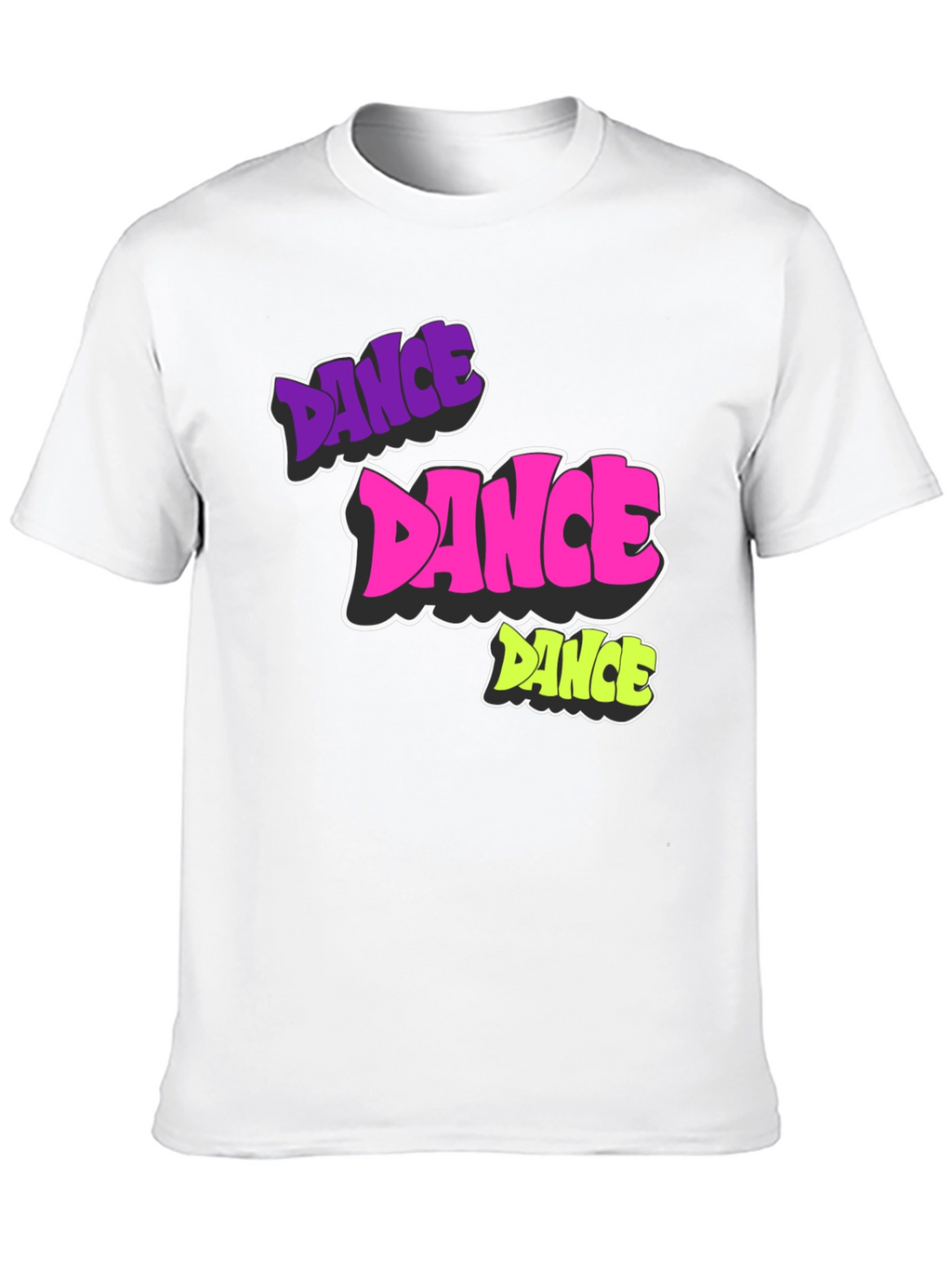 Dance Graphic Black T-Shirt - Funky & Bold