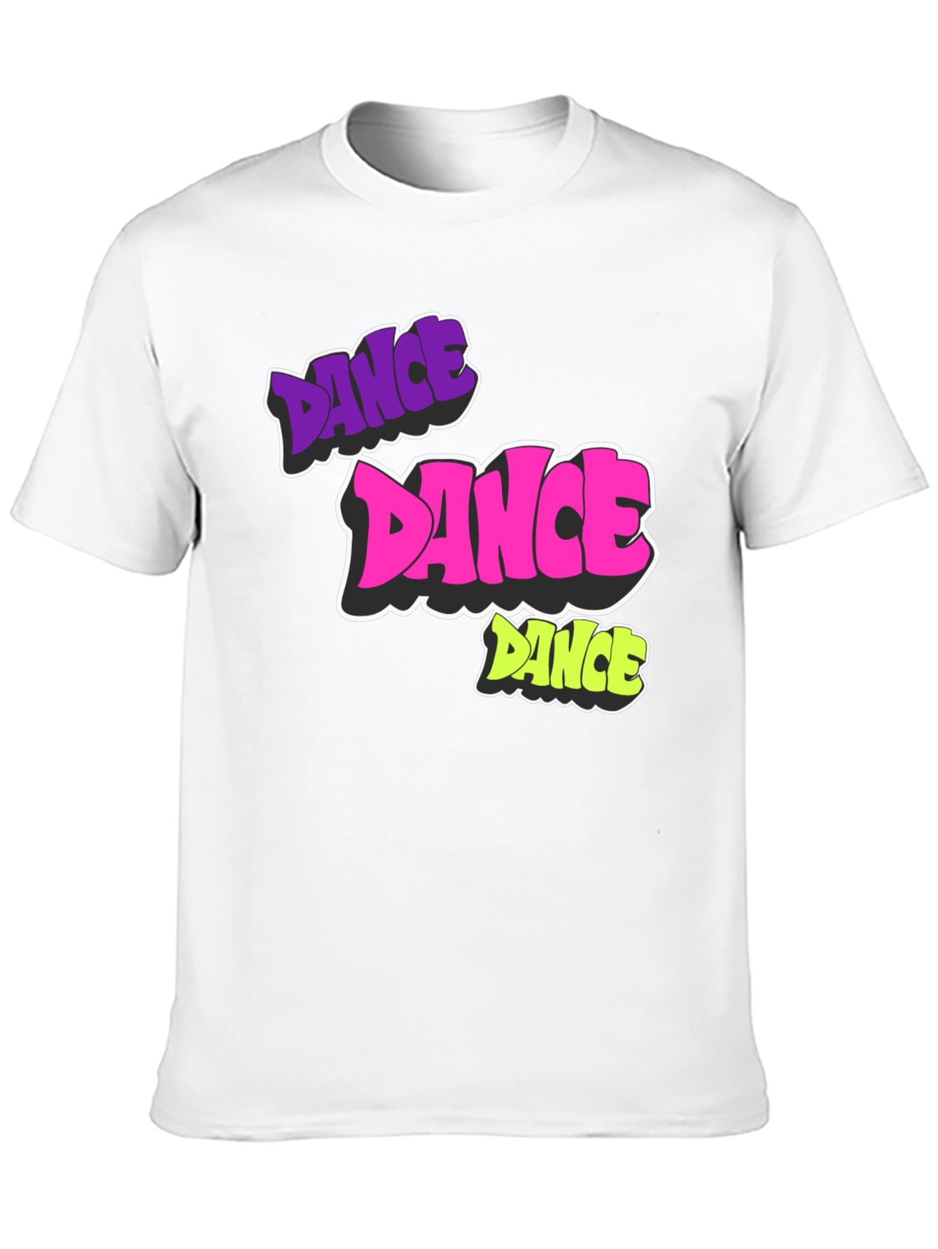 Dance Graphic Black T-Shirt - Funky & Bold