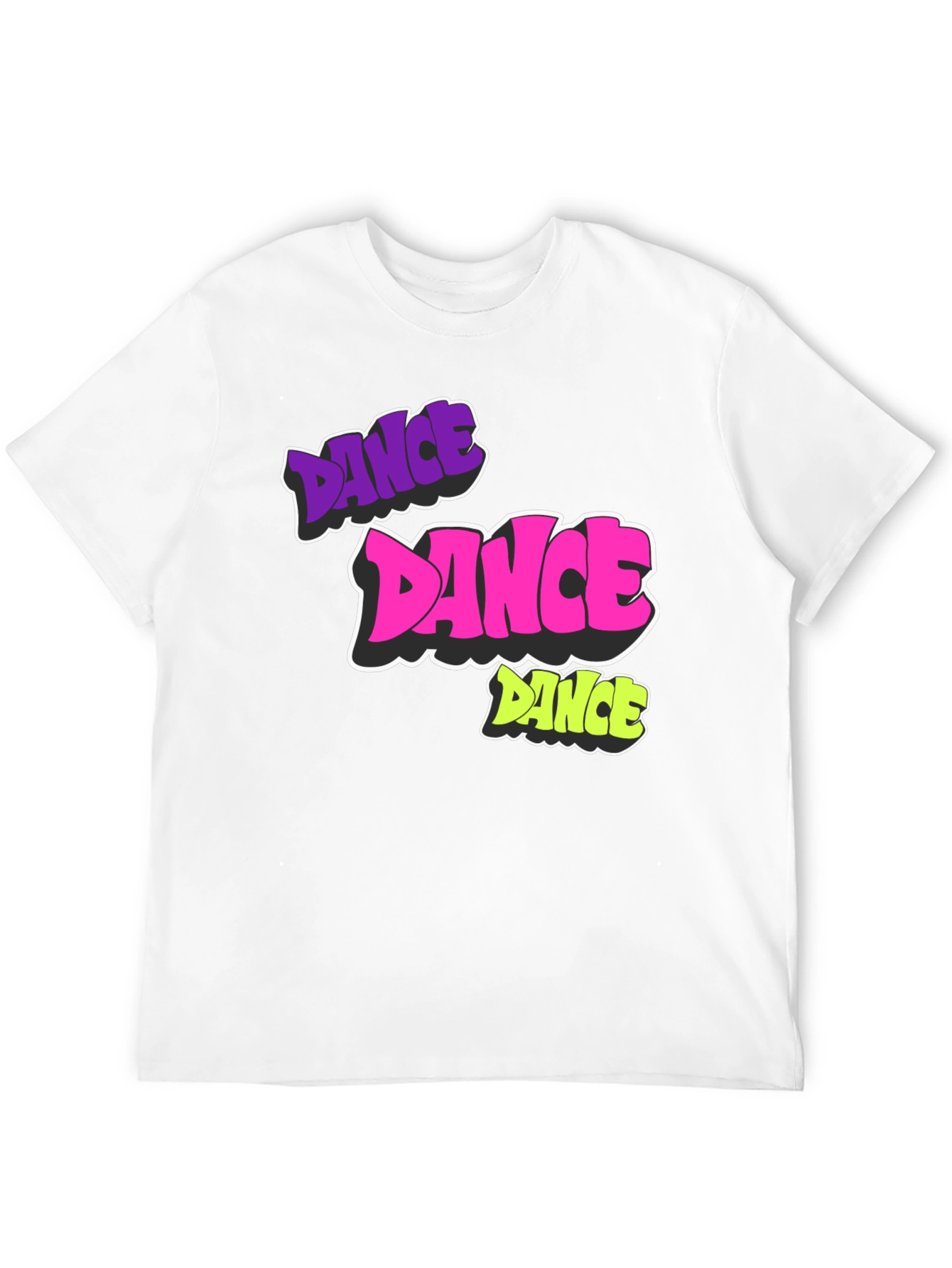 Dance Graphic Black T-Shirt - Funky & Bold