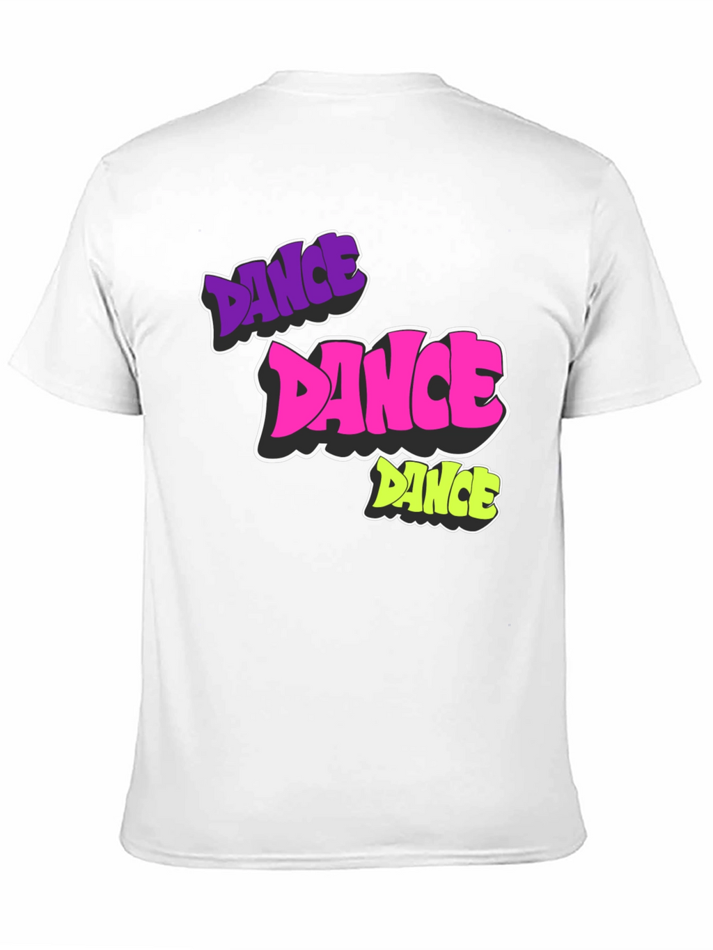 Dance Graphic Black T-Shirt - Funky & Bold