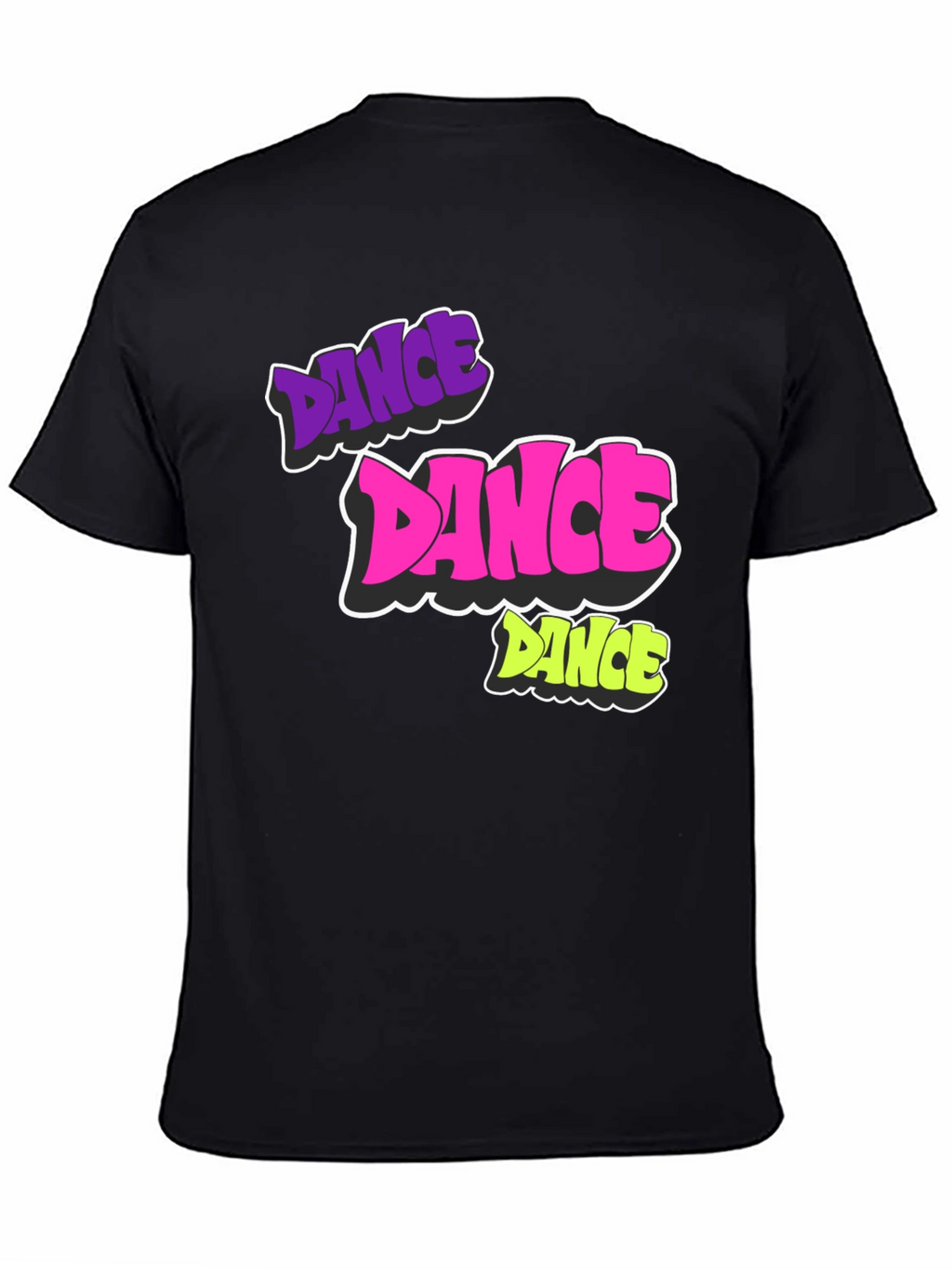 Dance Graphic Black T-Shirt - Funky & Bold