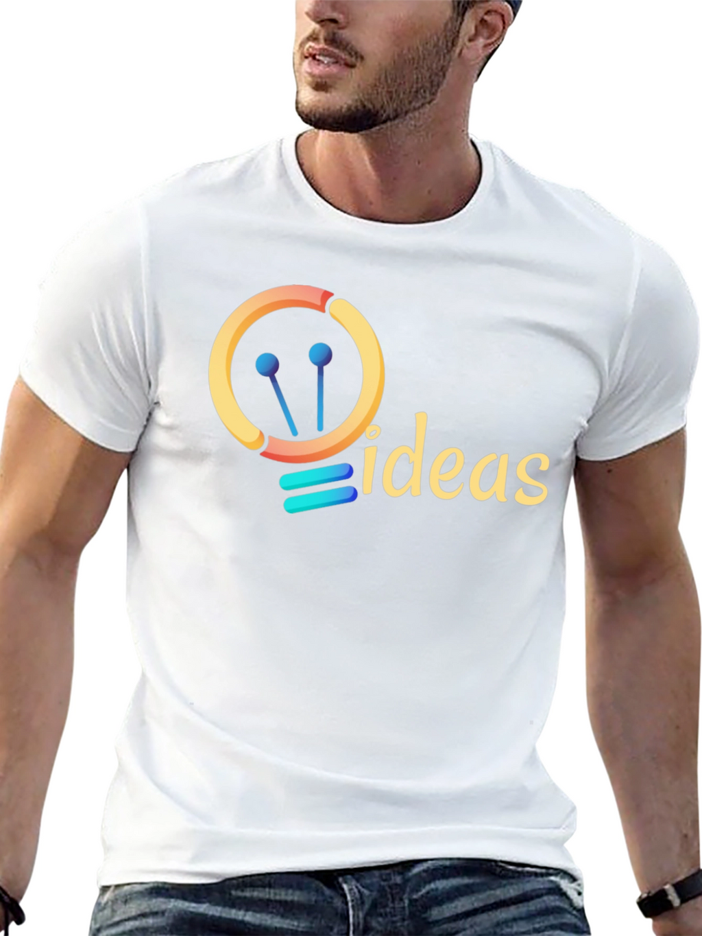 Ideas Graphic Tee - Creative Light Bulb Design