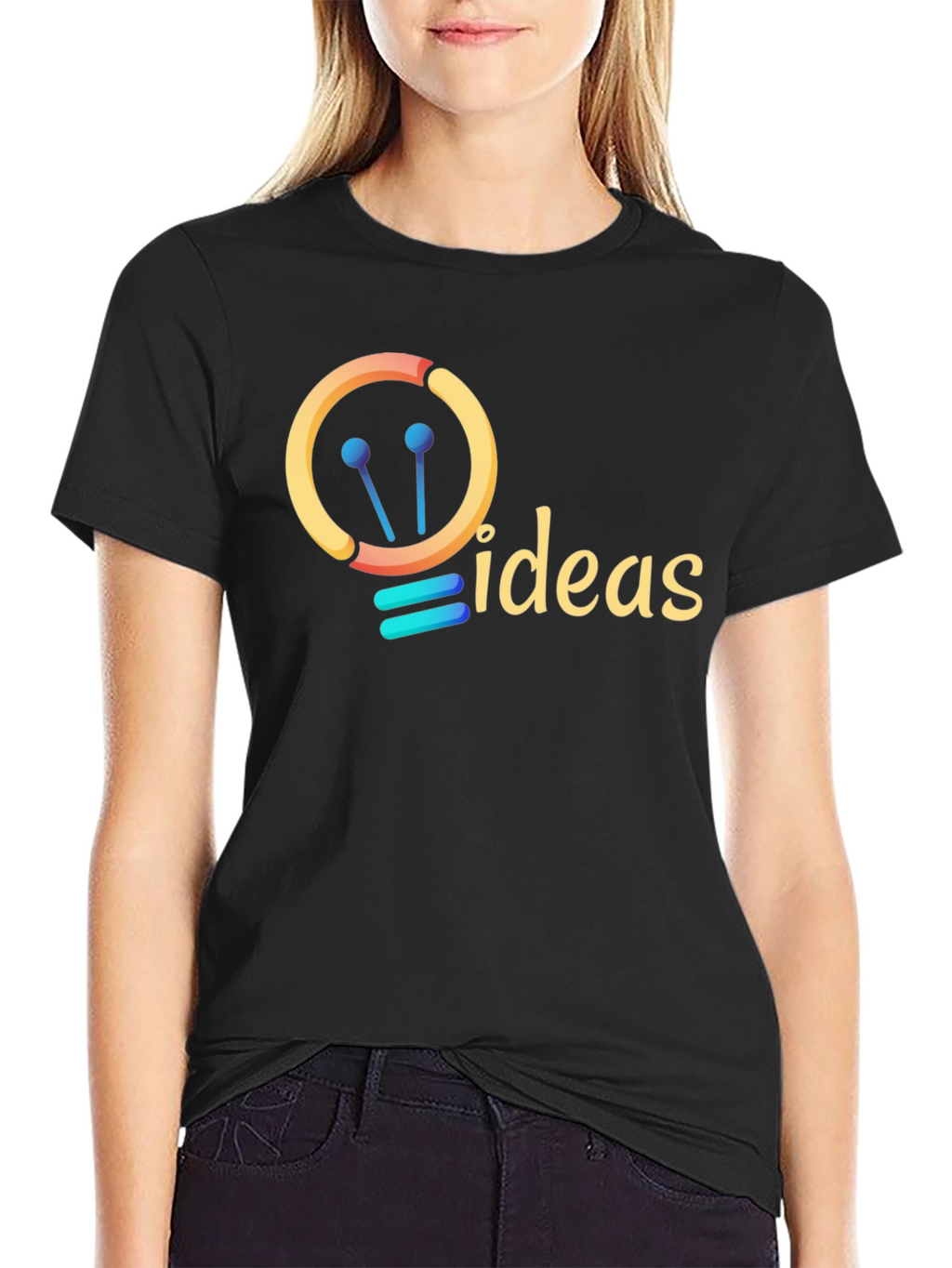 Ideas Graphic Tee - Creative Light Bulb Design